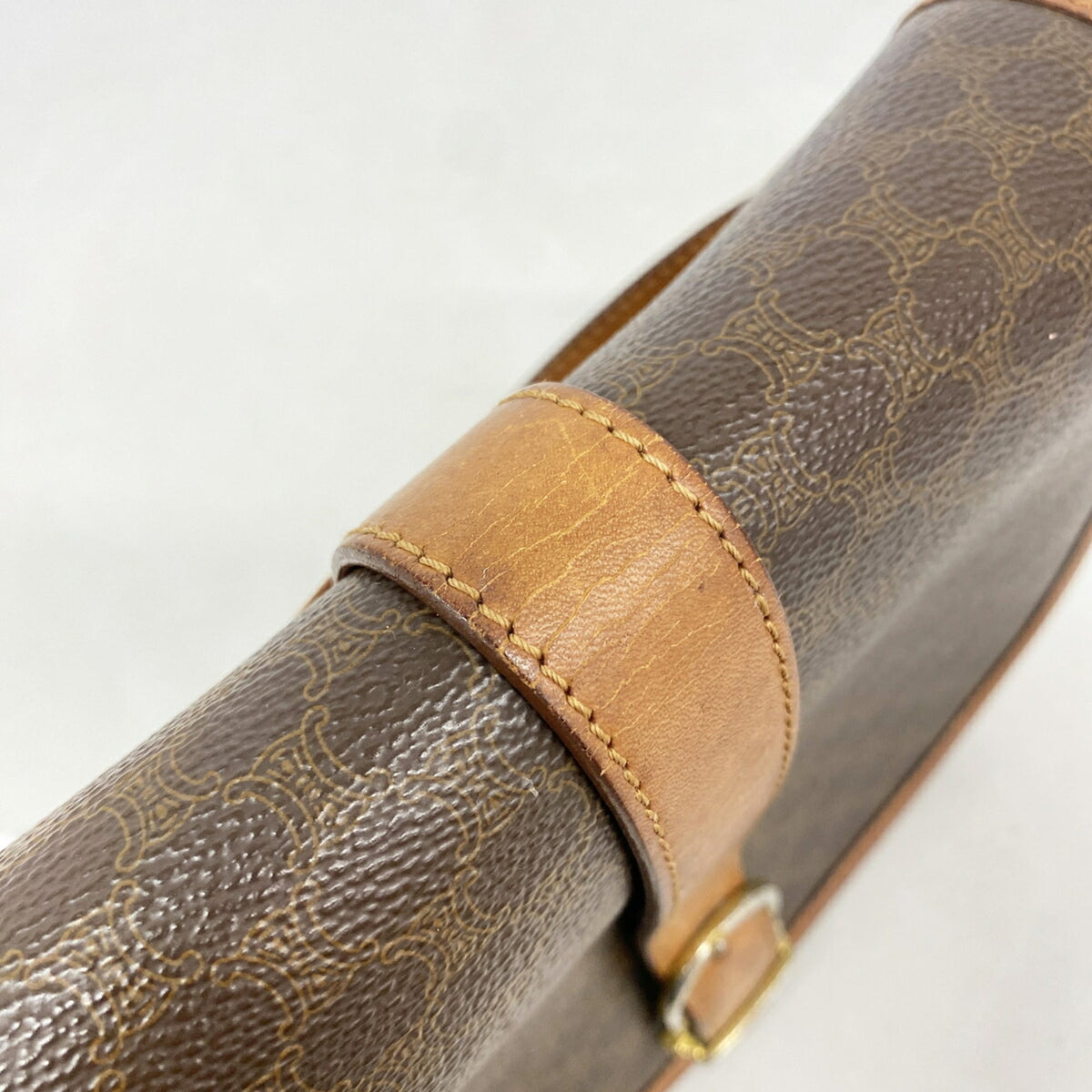 Celine Brown Pvc Shoulder Bag (Pre-Owned)
