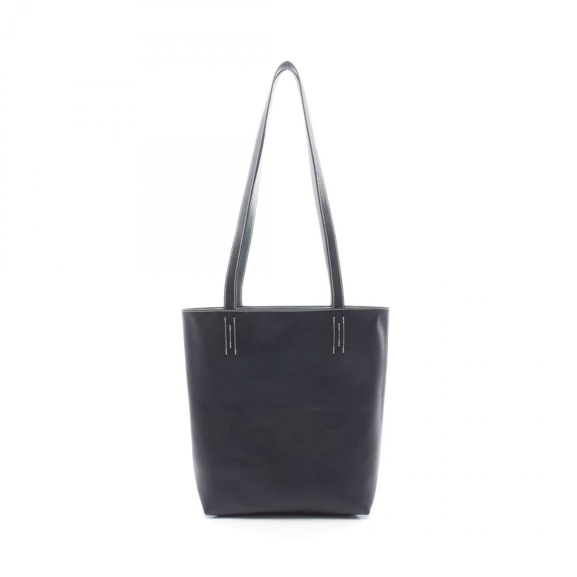 Hermes Black Green Tote Bag (Pre-Owned)