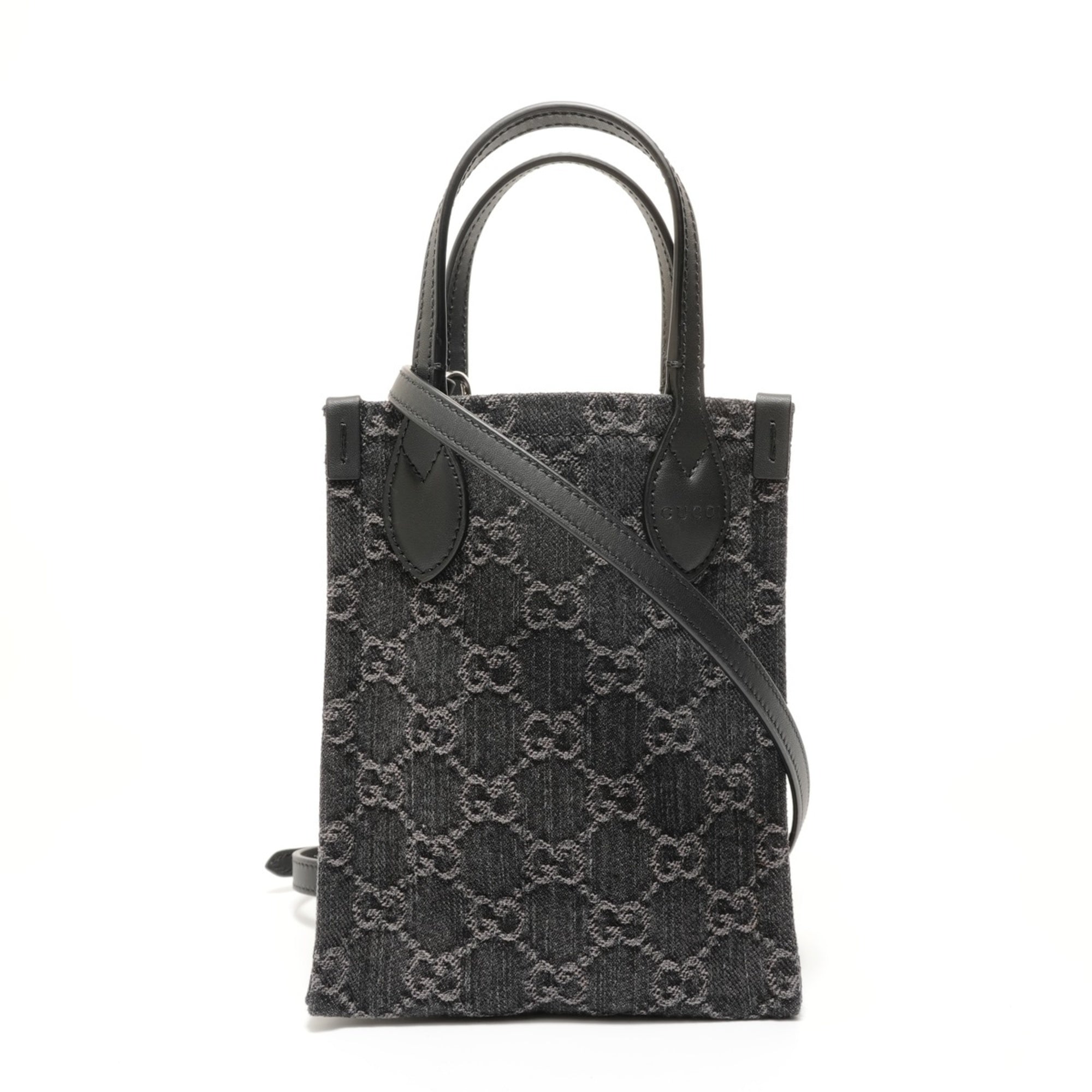Gucci Black Denim Handbag (Pre-Owned)