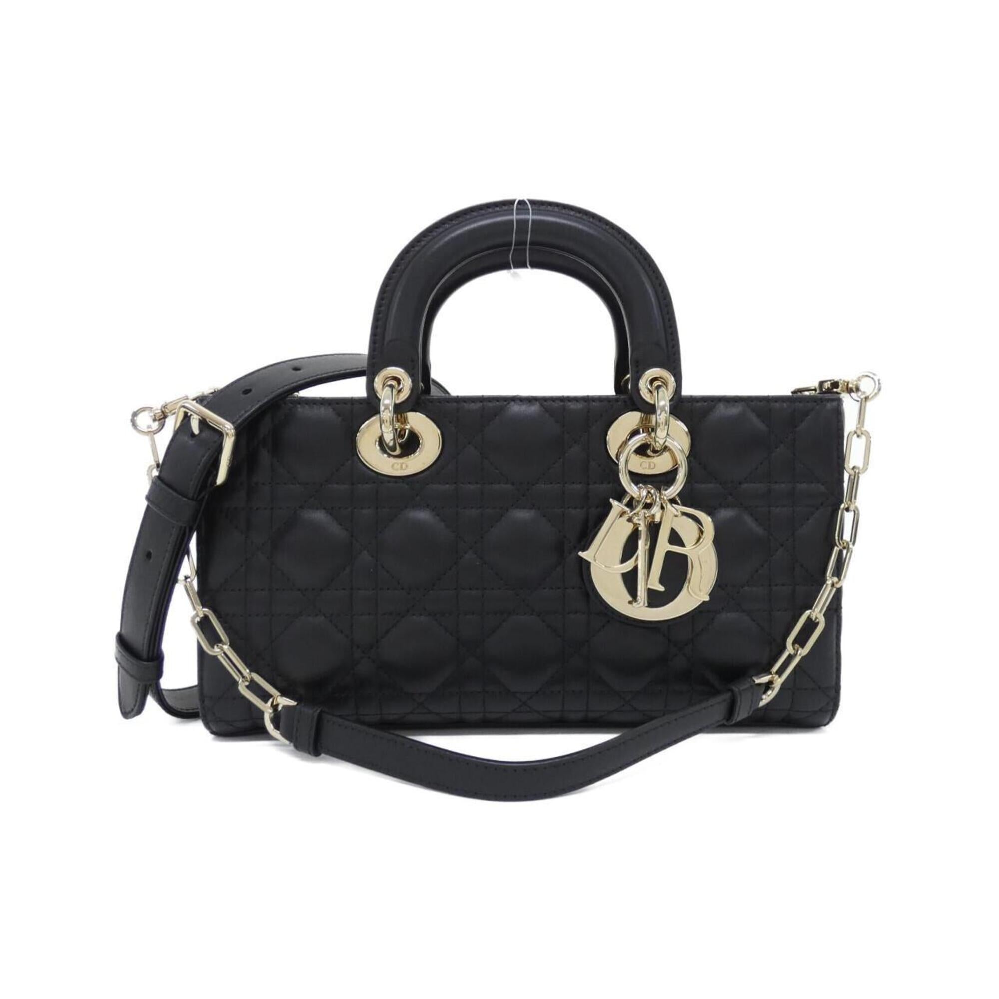 Christian Dior Black Leather Handbag (Pre-Owned)