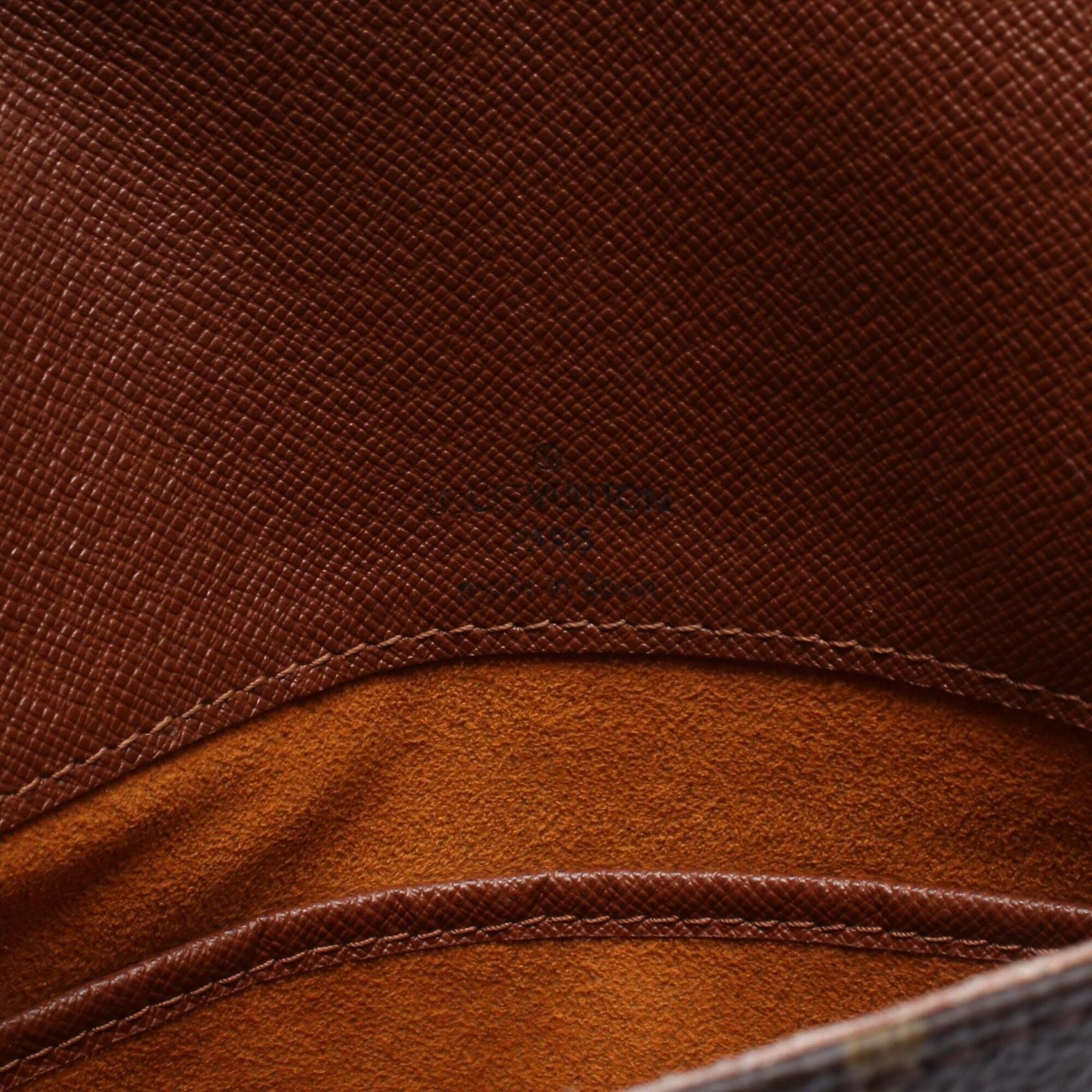 Louis Vuitton Brown Monogram Coated Canvas Leather Shoulder Bag (Pre-Owned)