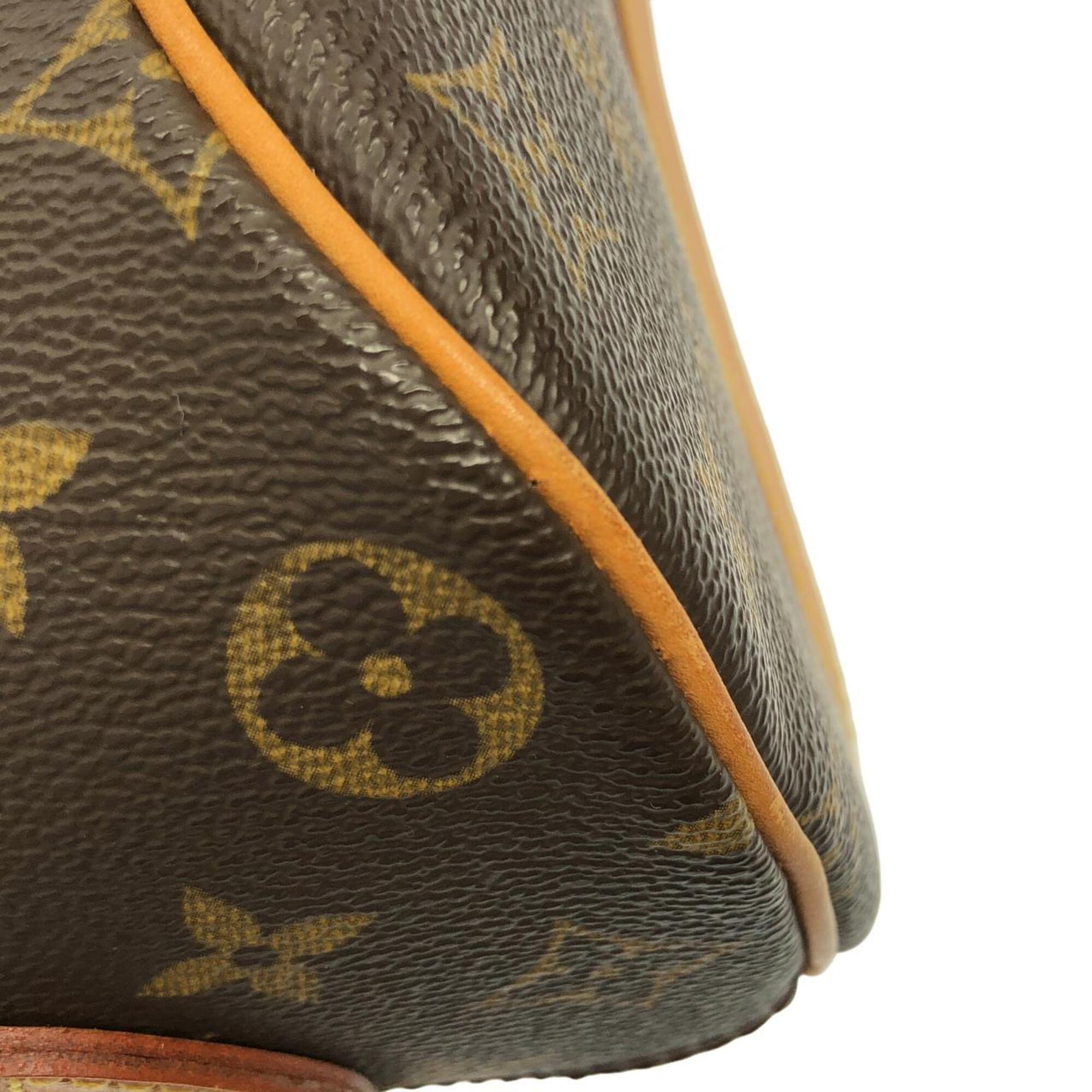 Louis Vuitton Marron Coated Canvas Shoulder Bag (Pre-Owned)