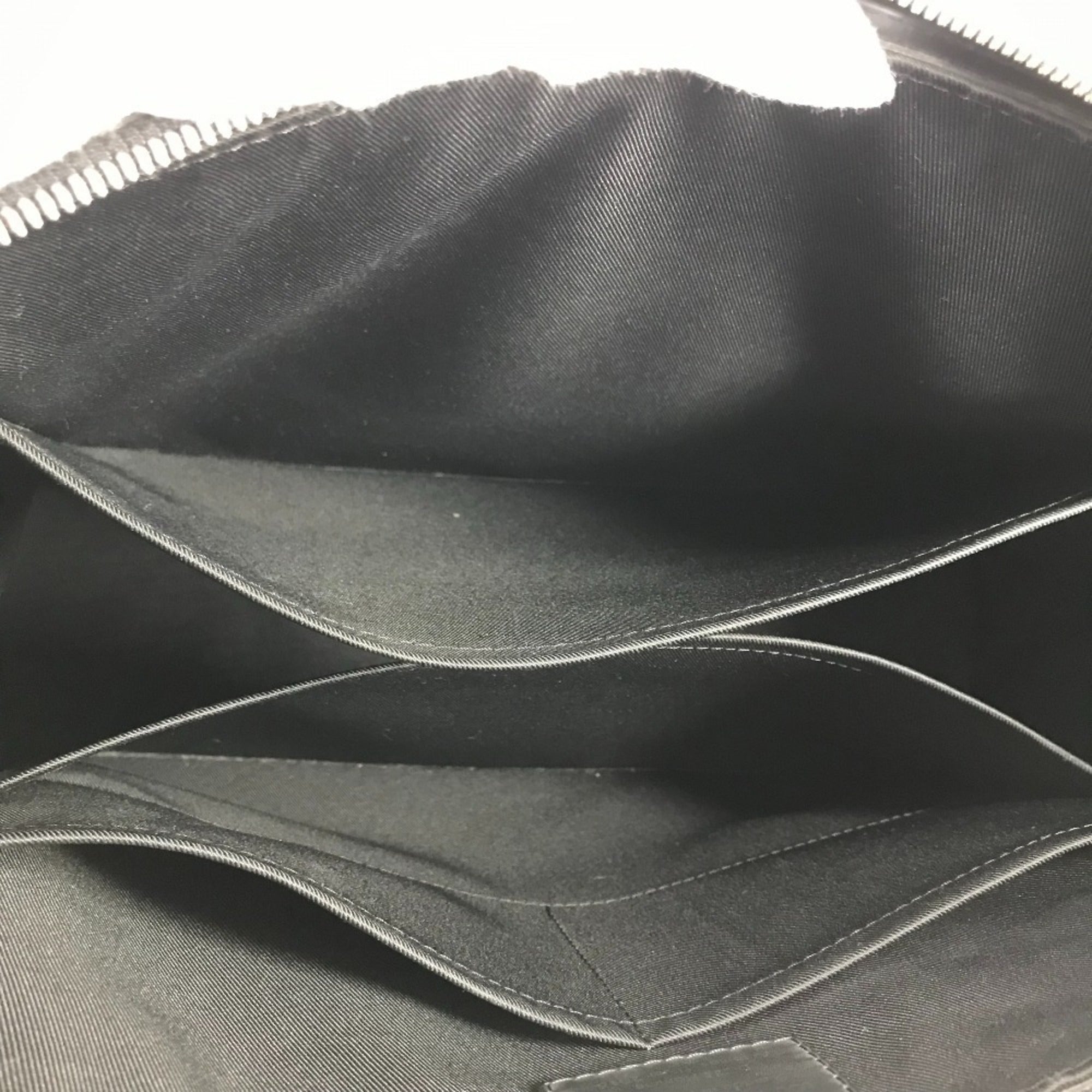 Louis Vuitton Black Noir Leather Briefcase Handbag Tote Bag (Pre-Owned)