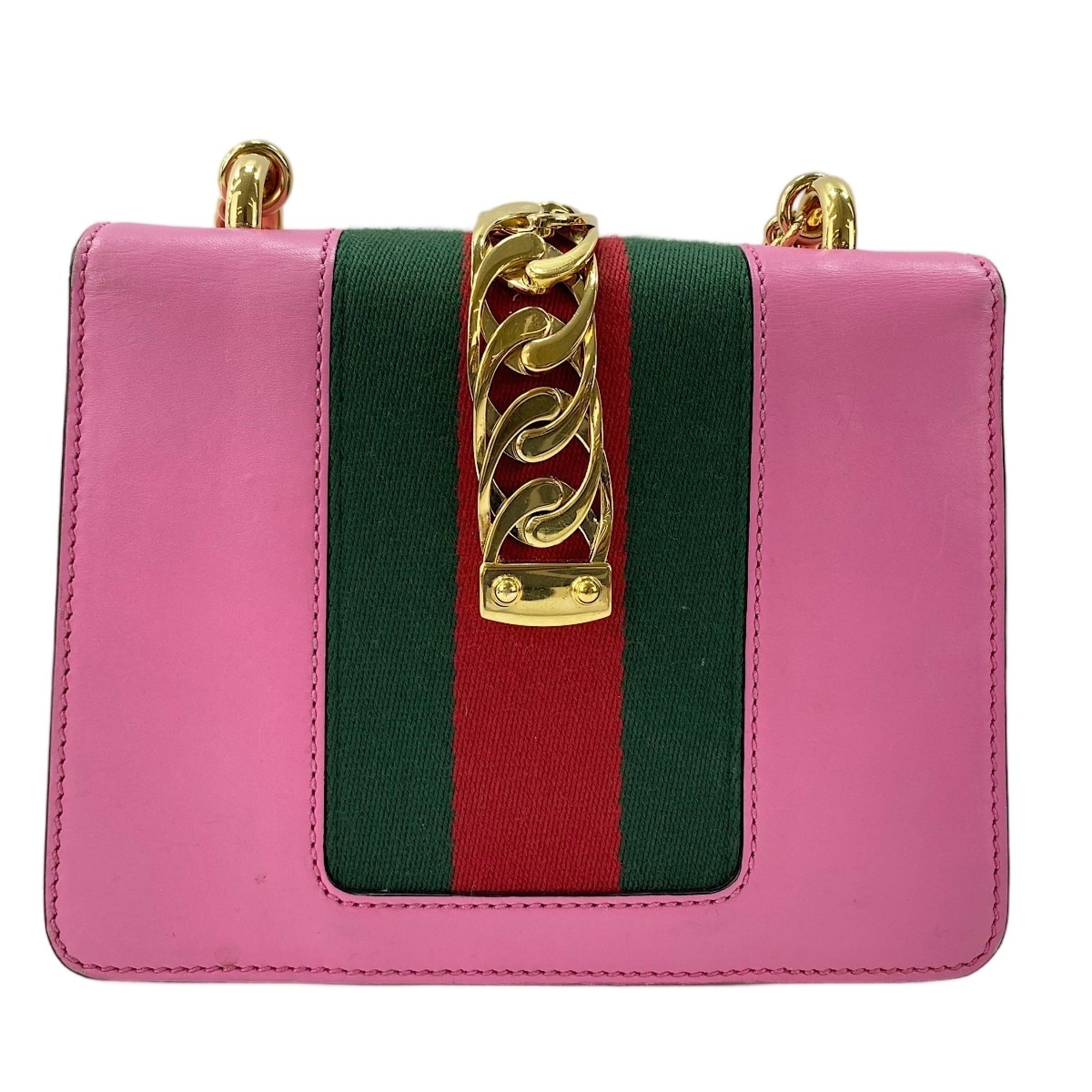 Gucci Sherry Line Pink Shoulder Bag (Pre-Owned)
