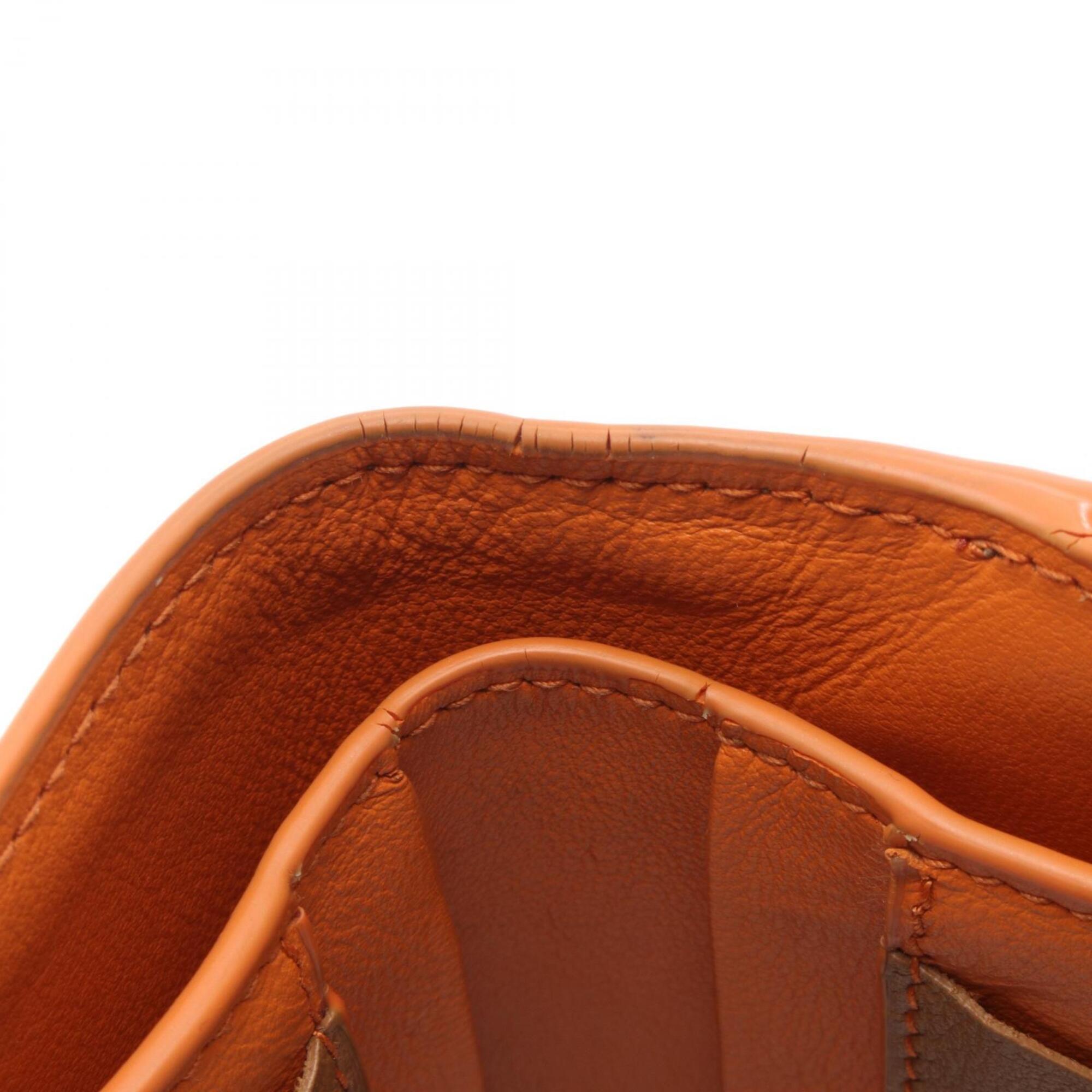 Bottega Veneta Brown Orange Leather Wallet (Bi-Fold) (Pre-Owned)