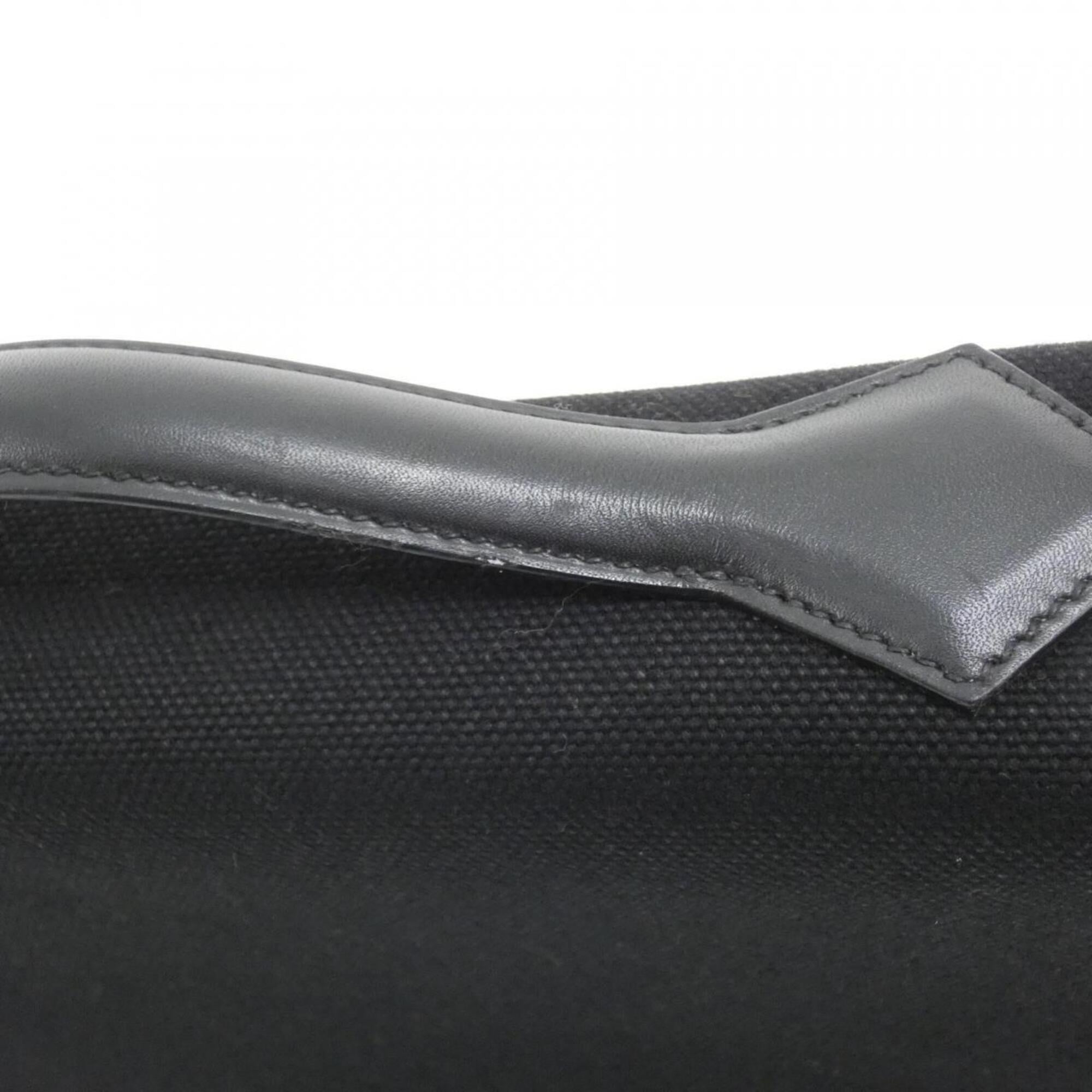 Hermes Black Canvas Handbag (Pre-Owned)