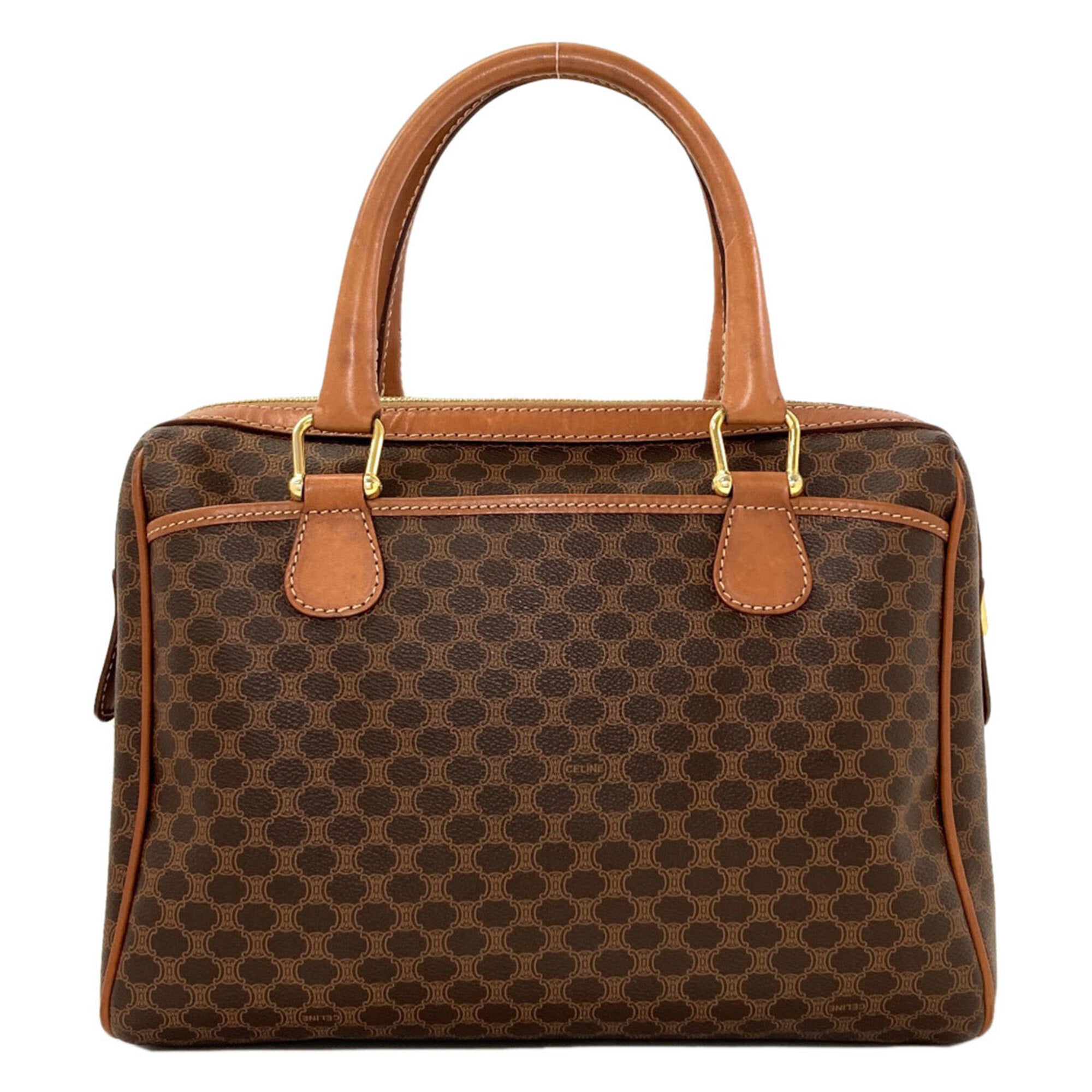 Celine Macadam Brown Pvc Handbag (Pre-Owned)
