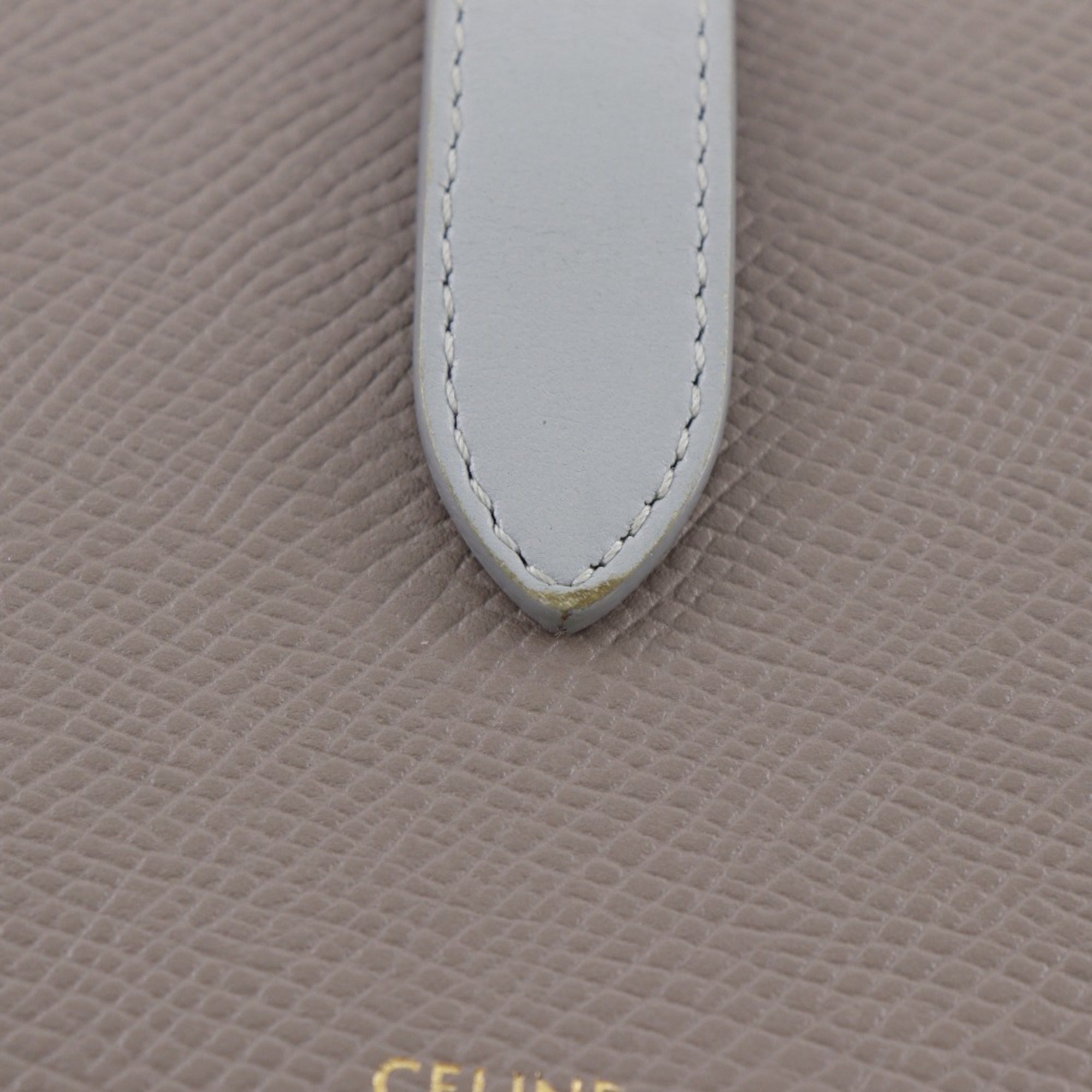 Celine Gray Leather Wallet (Bi-Fold) (Pre-Owned)