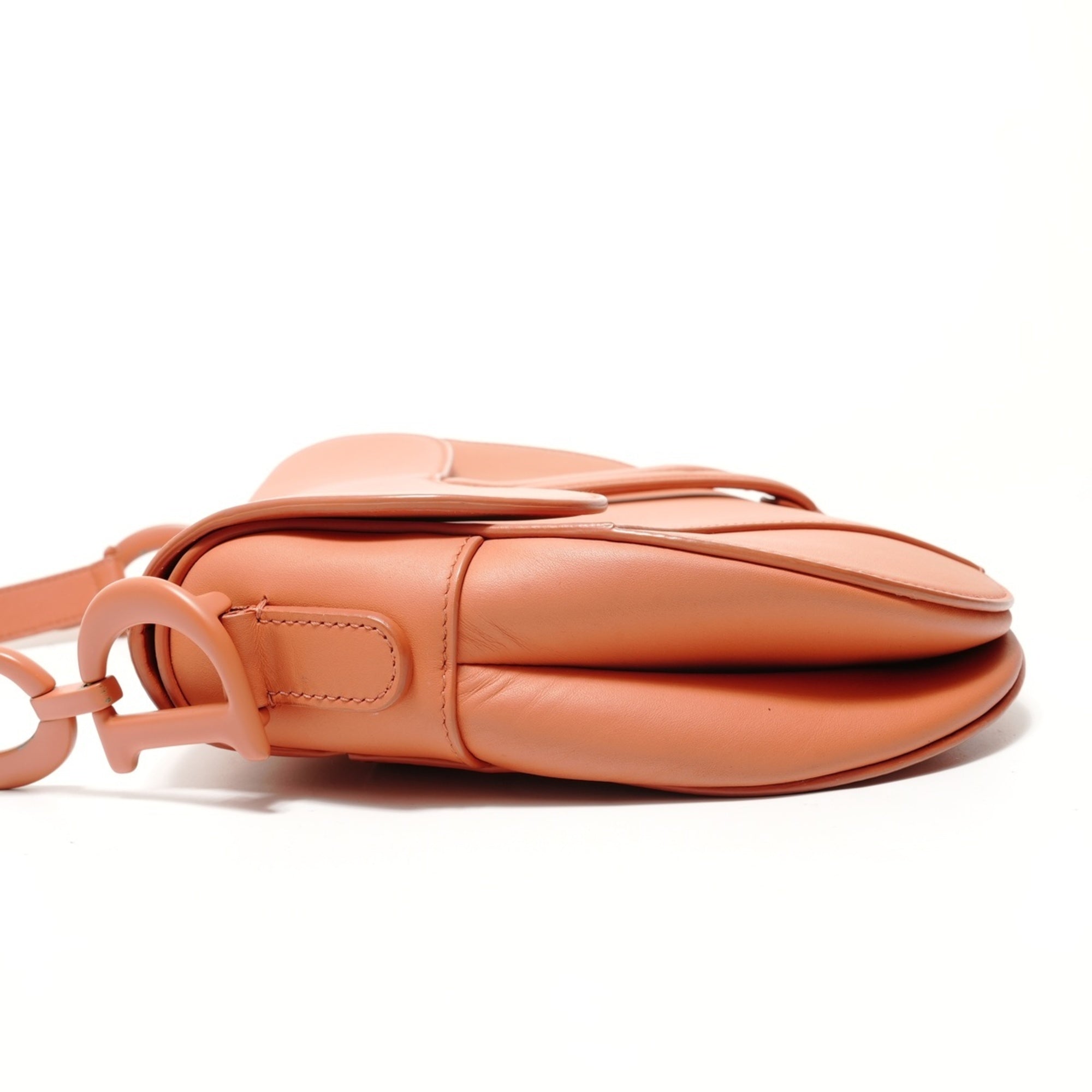 Christian Dior Orange Saddle Bag Shoulder Bag (Pre-Owned)