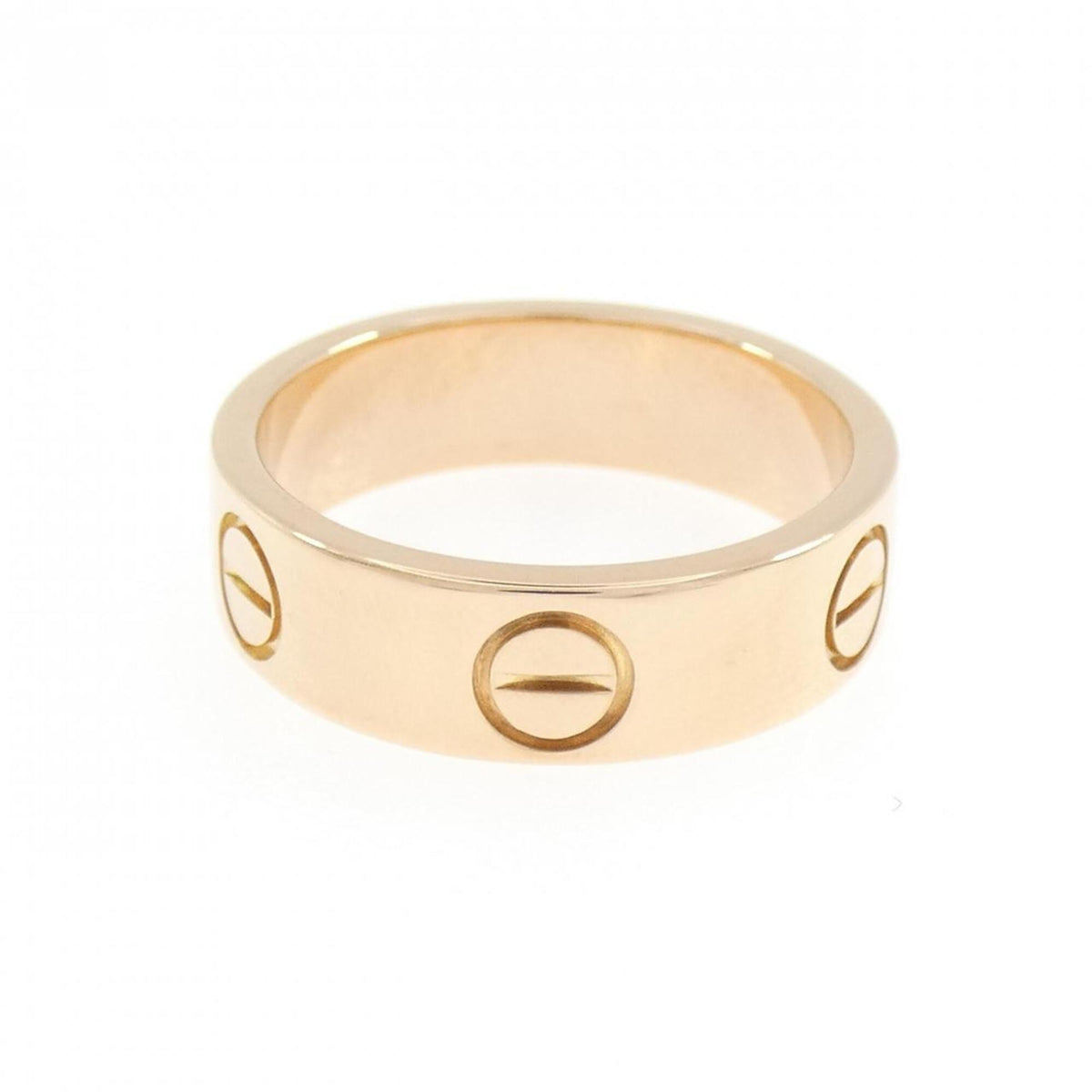 Cartier Love Pink Gold (18K) Band Ring (Pre-Owned)