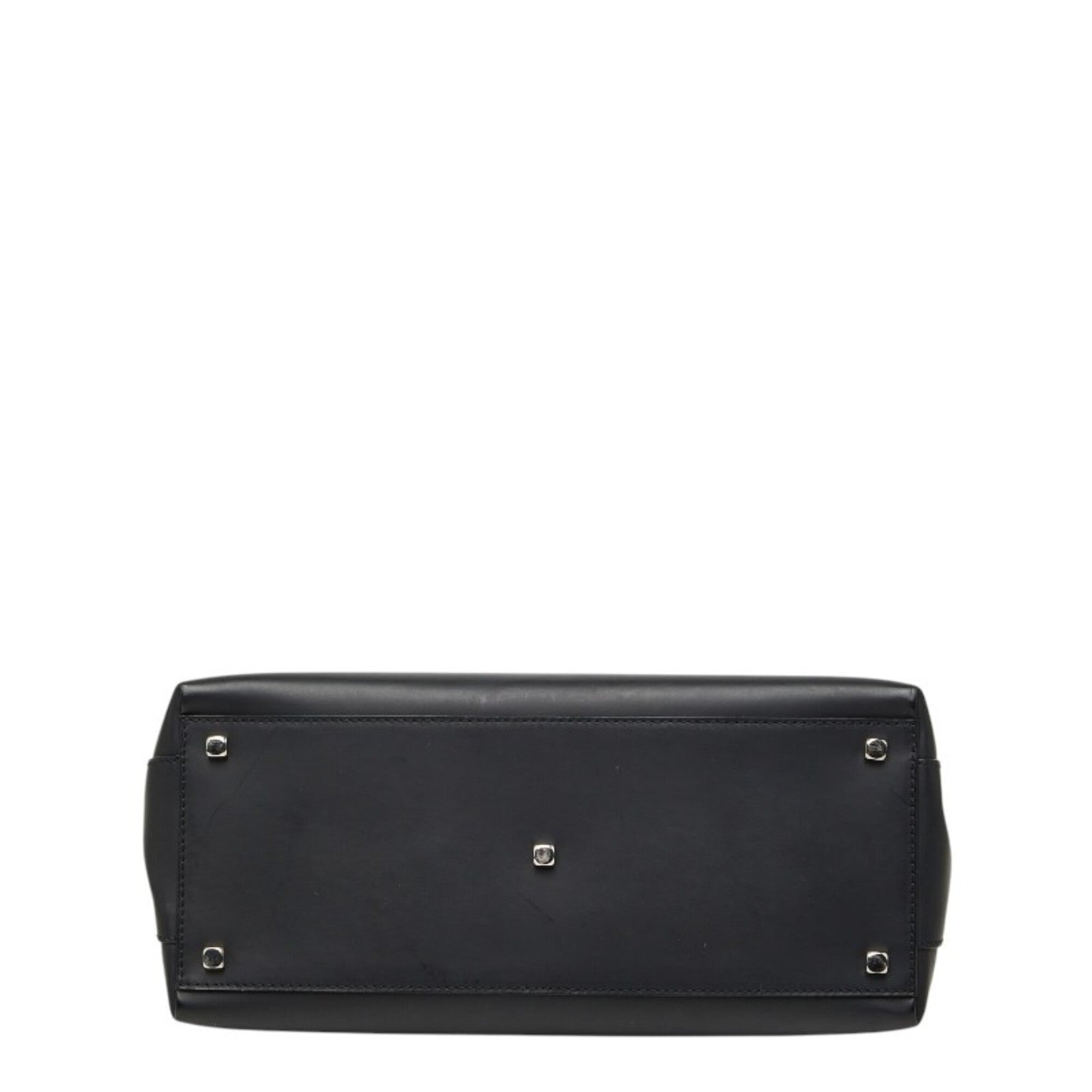 Salvatore Ferragamo Black Leather Handbag (Pre-Owned)