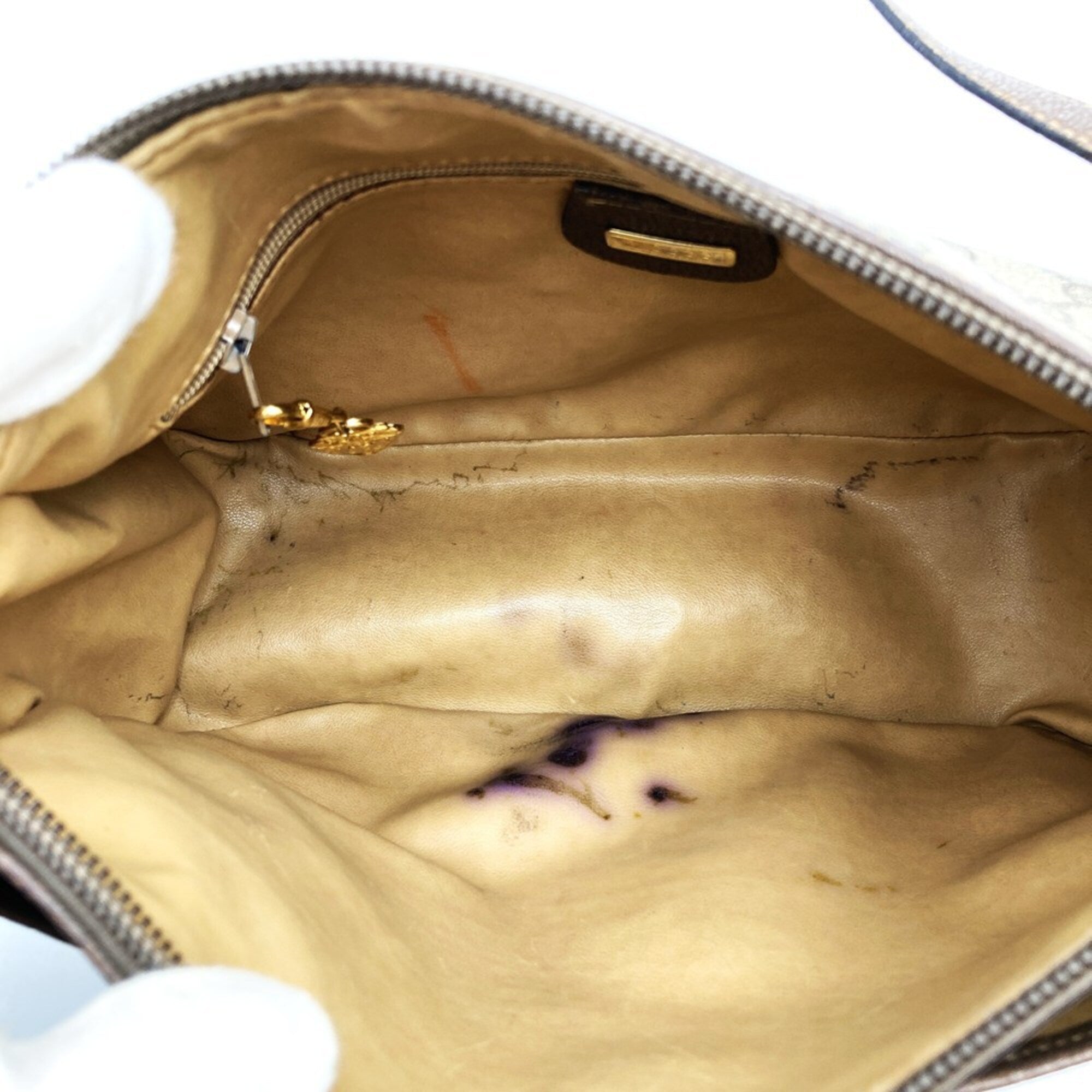 Gucci Brown Gg Supreme Canvas Shoulder Bag (Pre-Owned)