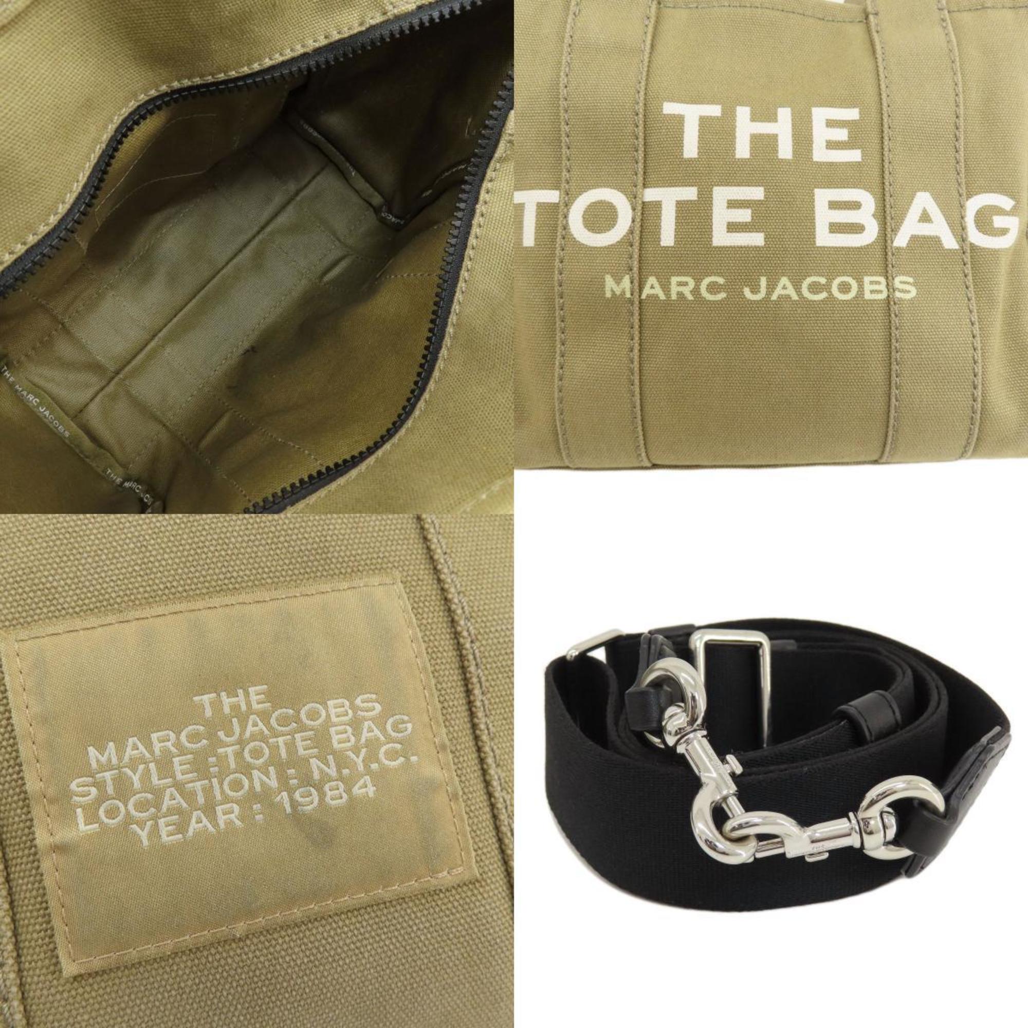 Marc Jacobs Brown Khaki Canvas Handbag Tote Bag (Pre-Owned)
