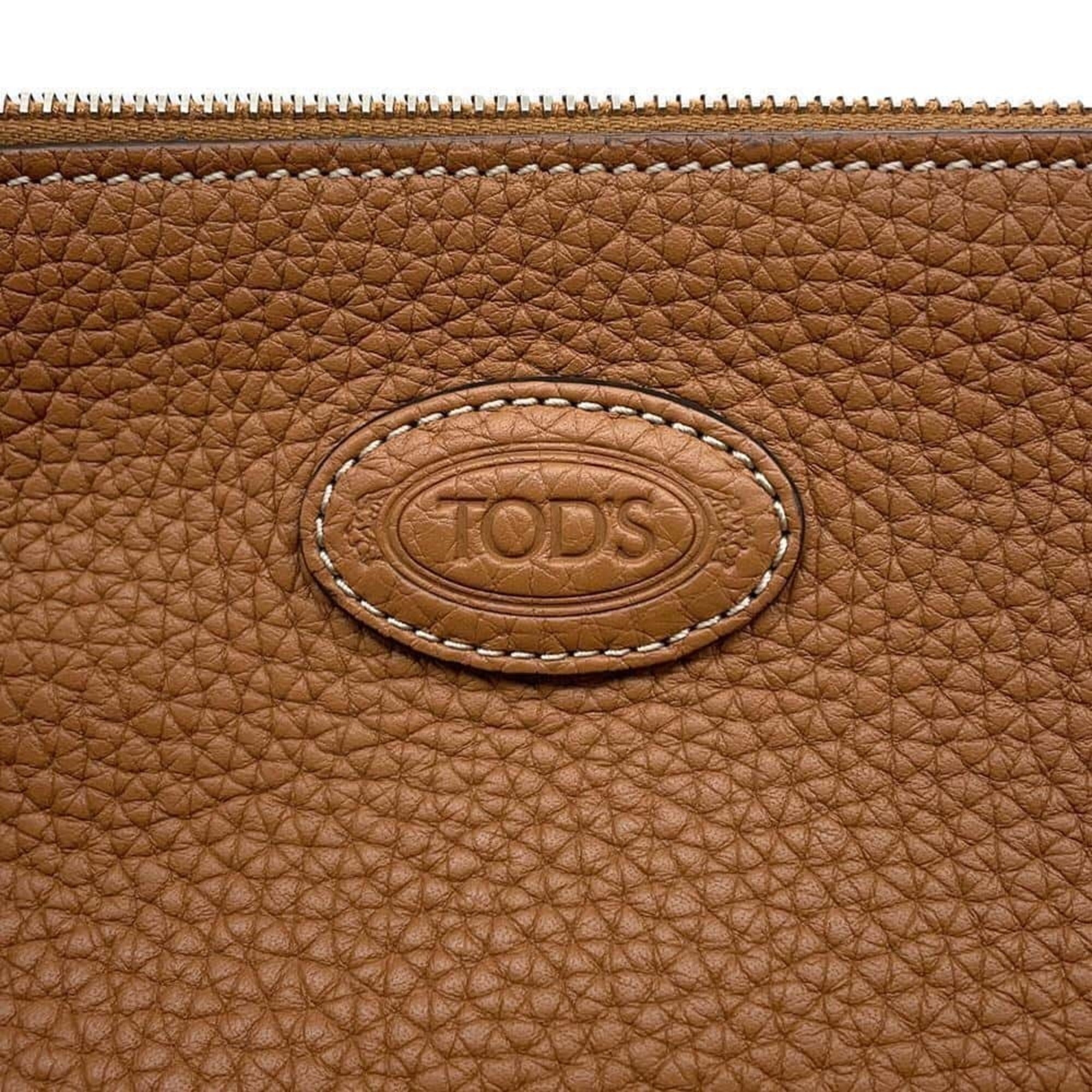 Tod's Brown Leather Handbag (Pre-Owned)