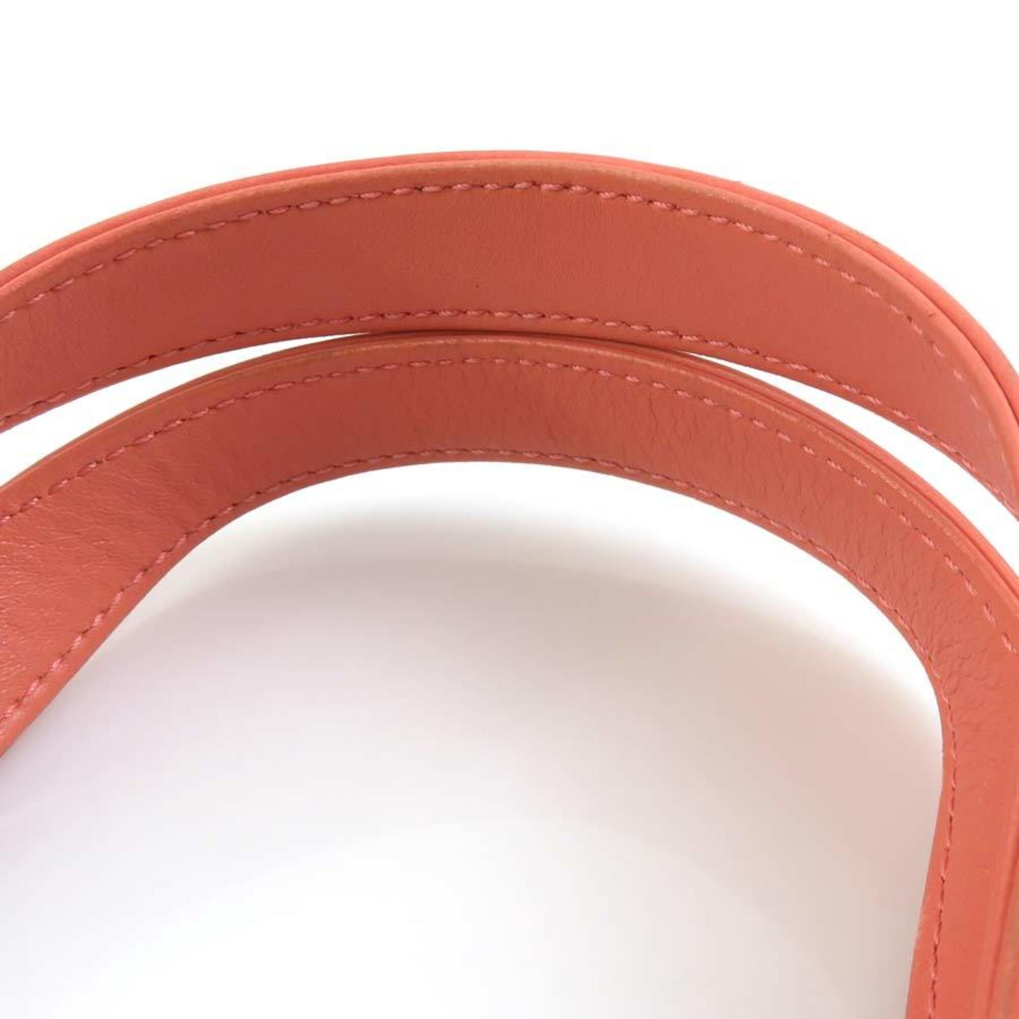 Loewe Salmon Pink Leather Handbag Tote Bag (Pre-Owned)