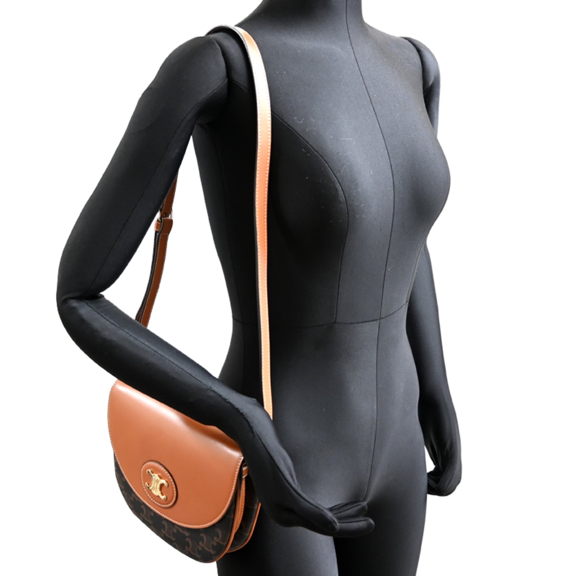 Celine Leather Pvc Shoulder Bag (Pre-Owned)