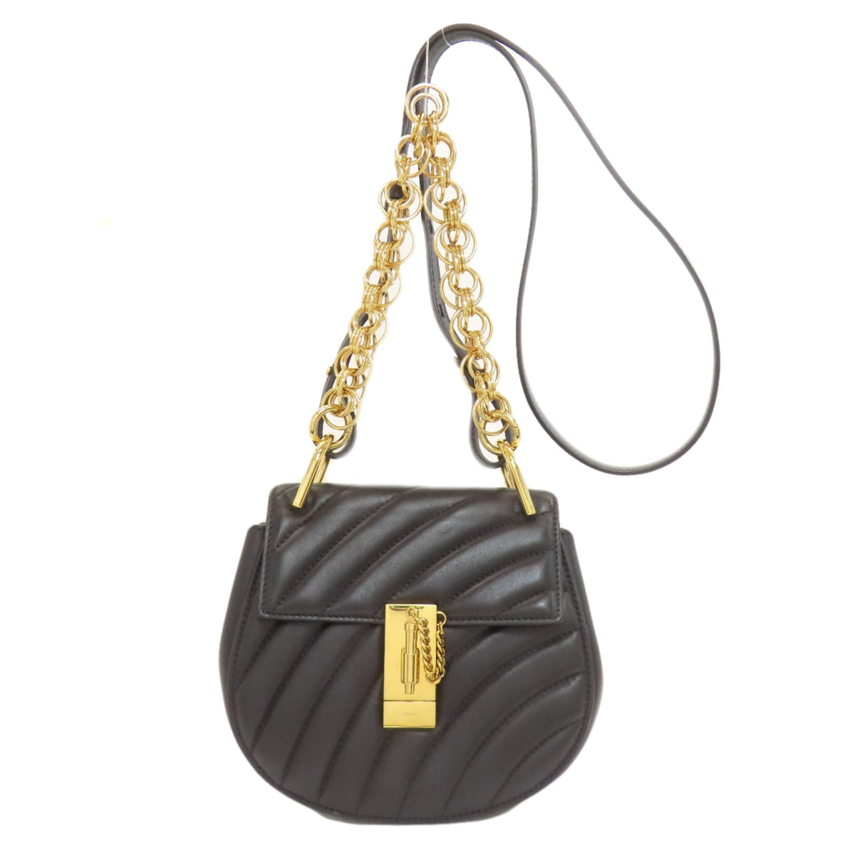 Chloé Black Leather Shoulder Bag (Pre-Owned)