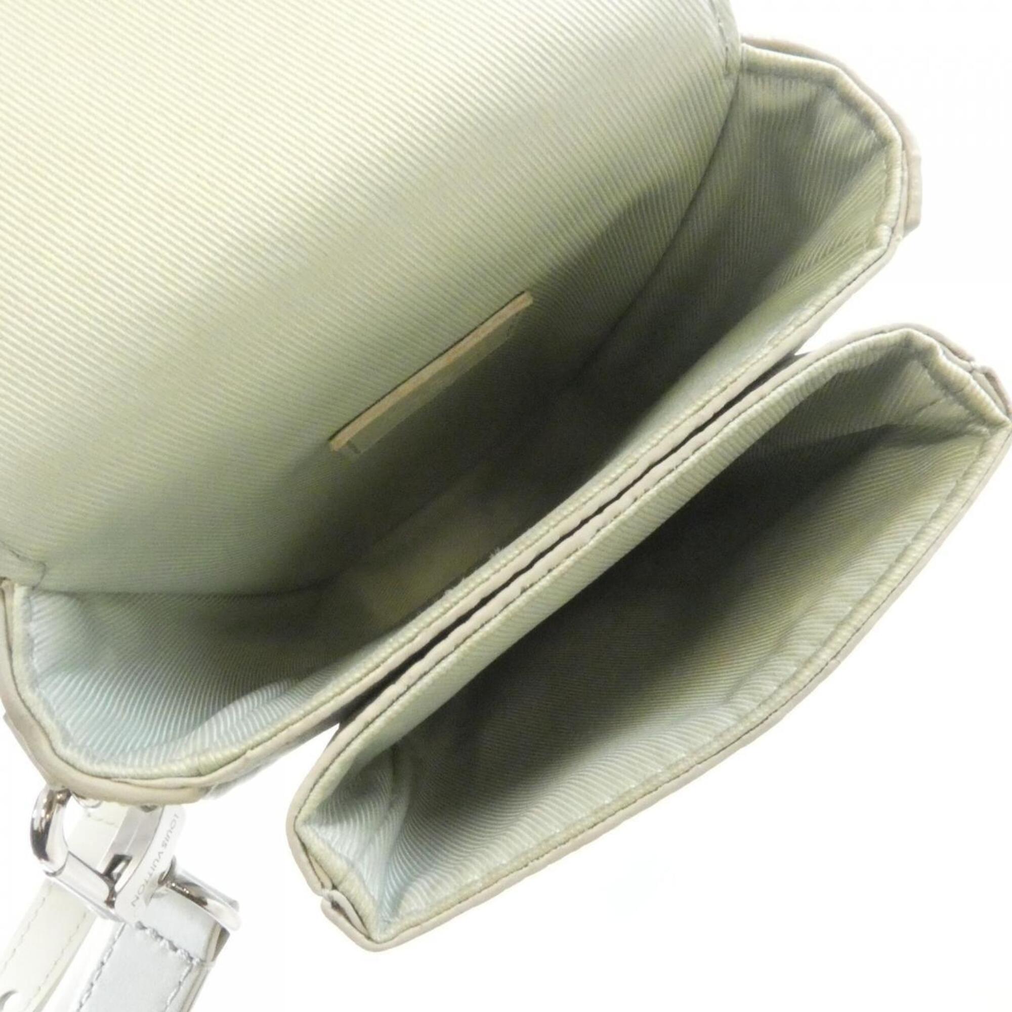 Louis Vuitton Gris Leather Shoulder Bag (Pre-Owned)