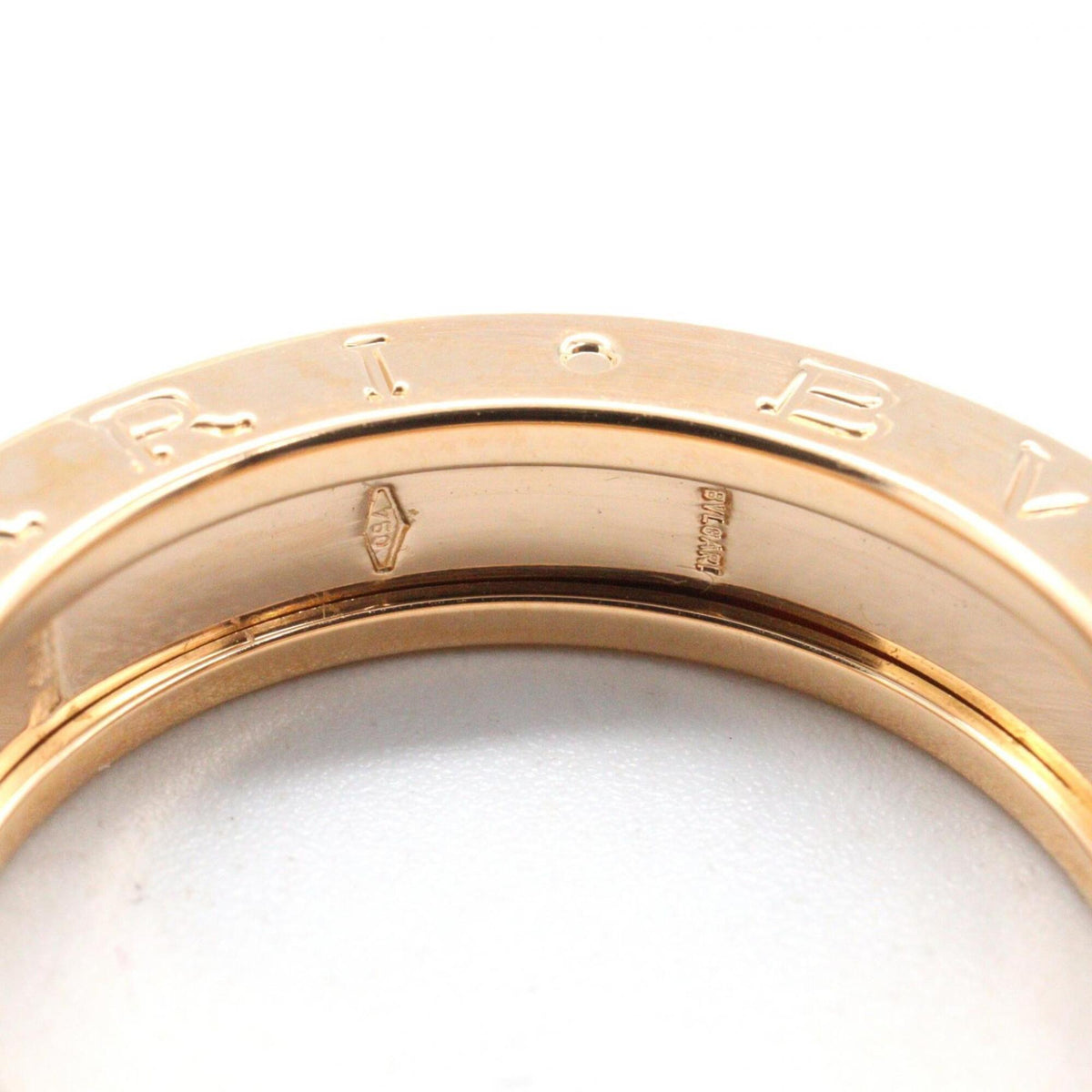 Bvlgari Gold Pink Gold (18K) Band Ring (Pre-Owned)