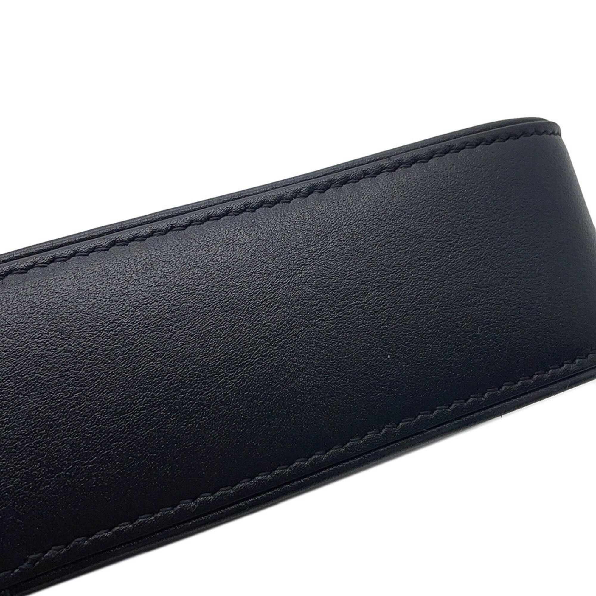 Celine Black Leather Messenger Bag Shoulder Bag (Pre-Owned)