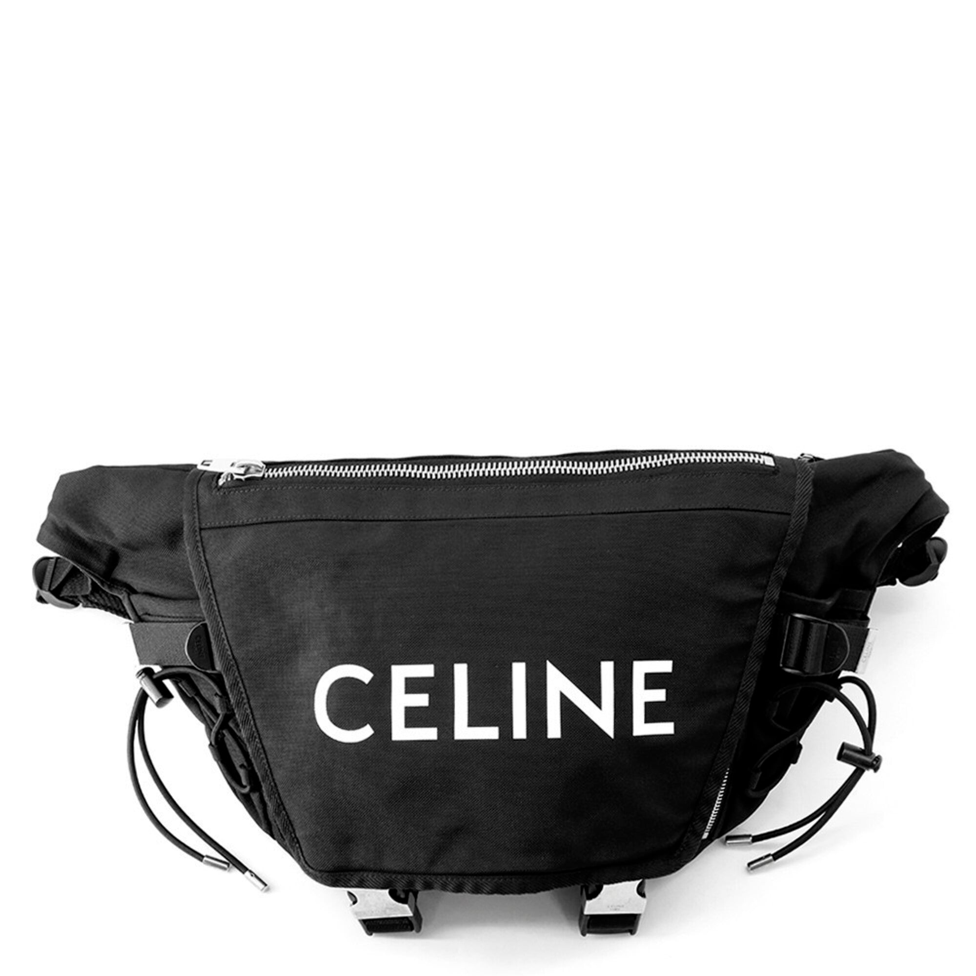 Celine Black Canvas Handbag Sling Bag (Pre-Owned)