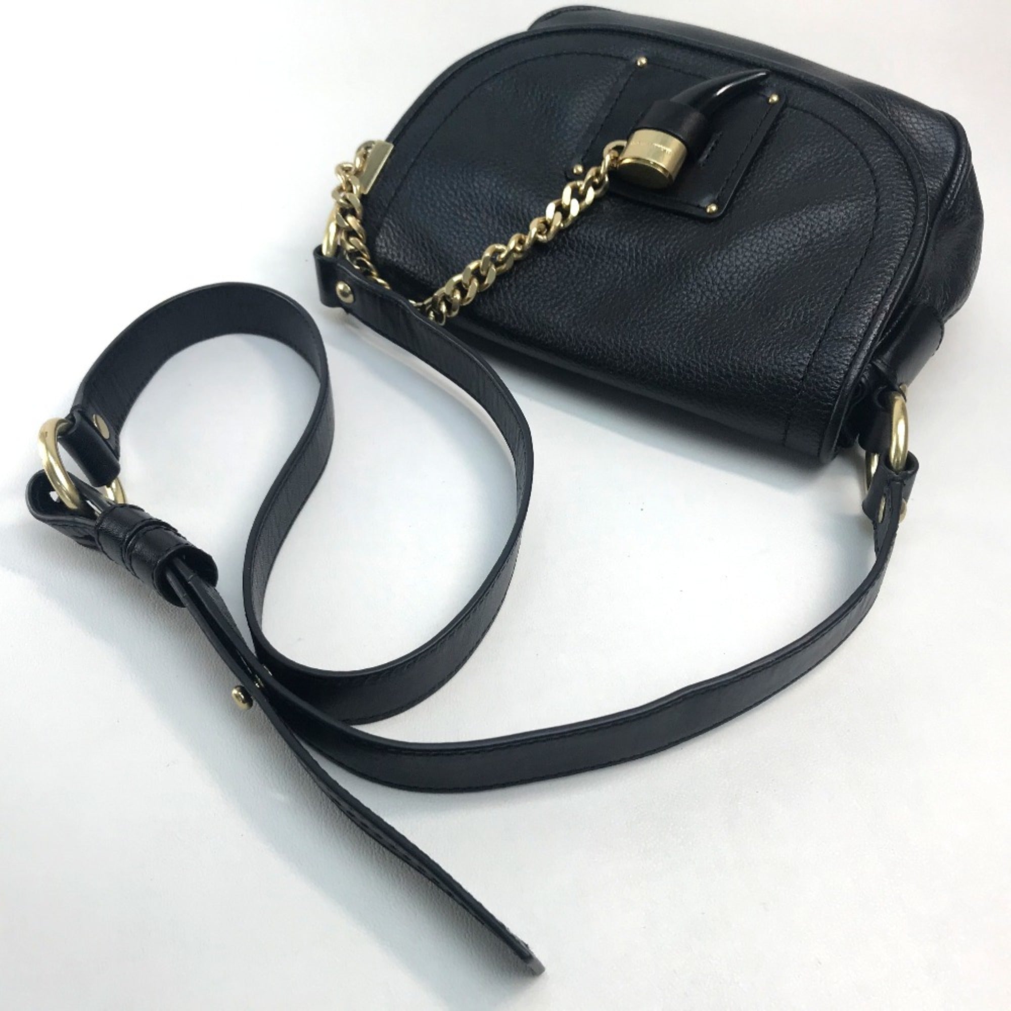 Michael Kors Black Leather Shoulder Bag (Pre-Owned)