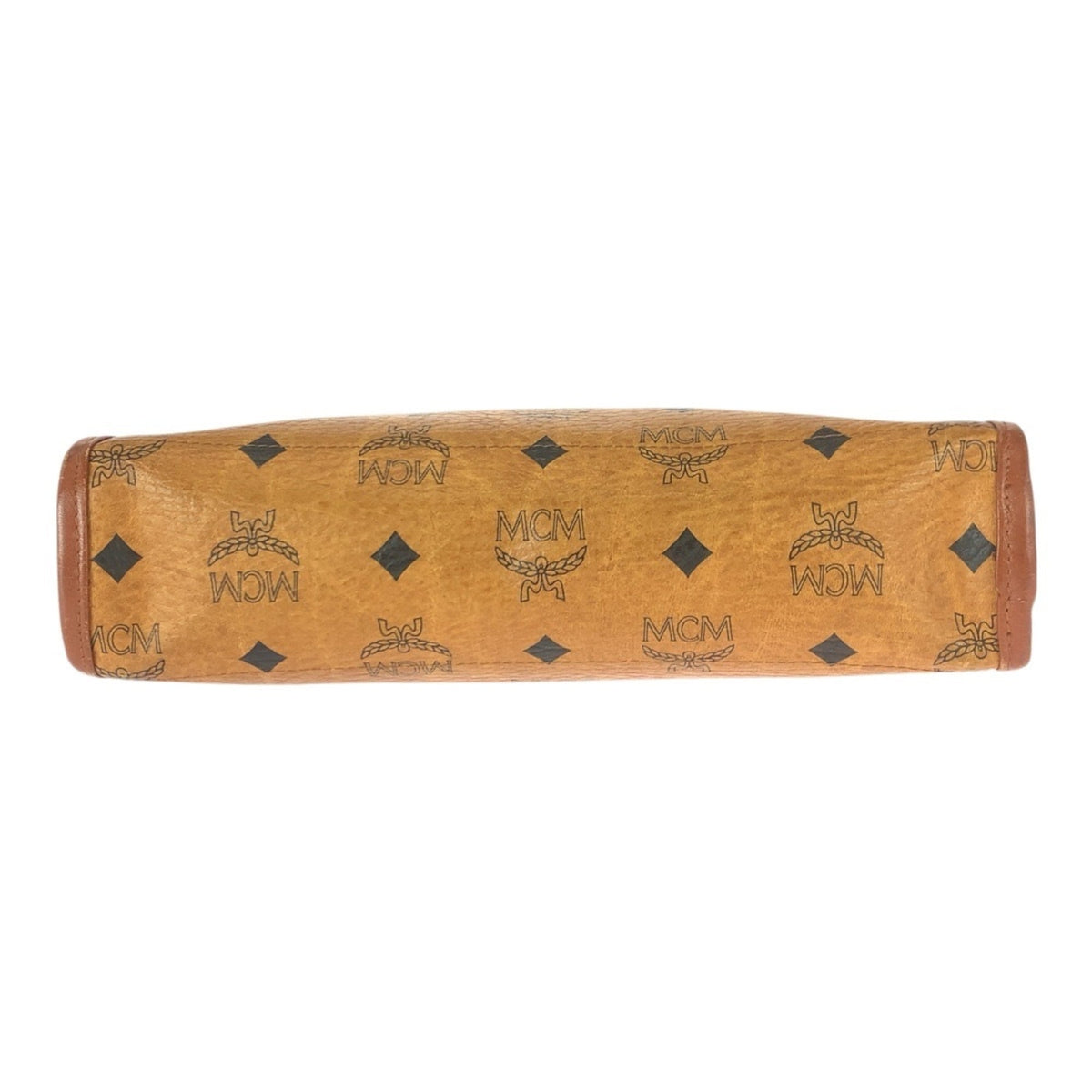 Mcm Brown Camel Pvc Leather Clutch Bag (Pre-Owned)