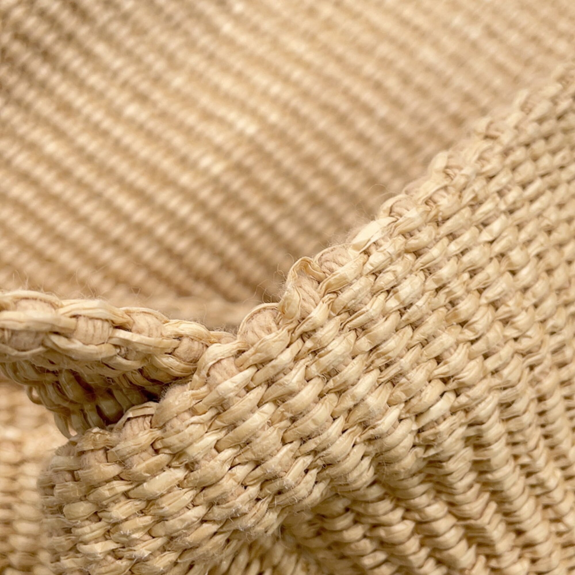 Jimmy Choo Beige Raffia Handbag Tote Bag (Pre-Owned)