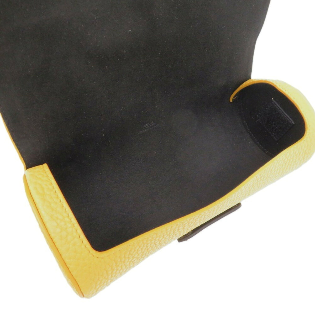 Fendi Yellow Leather Pouch (Pre-Owned)