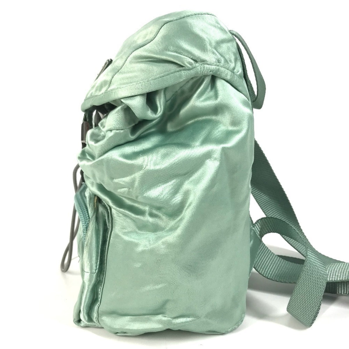 Prada Green Satin Backpack (Pre-Owned)