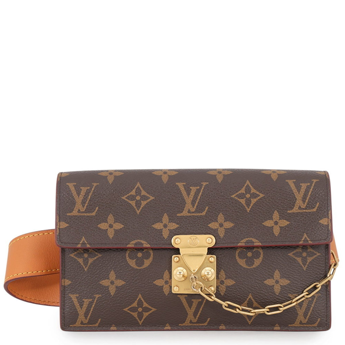 Louis Vuitton Brown Monogram Monogram Fanny Pack Handbag Pouch (Pre-Owned)