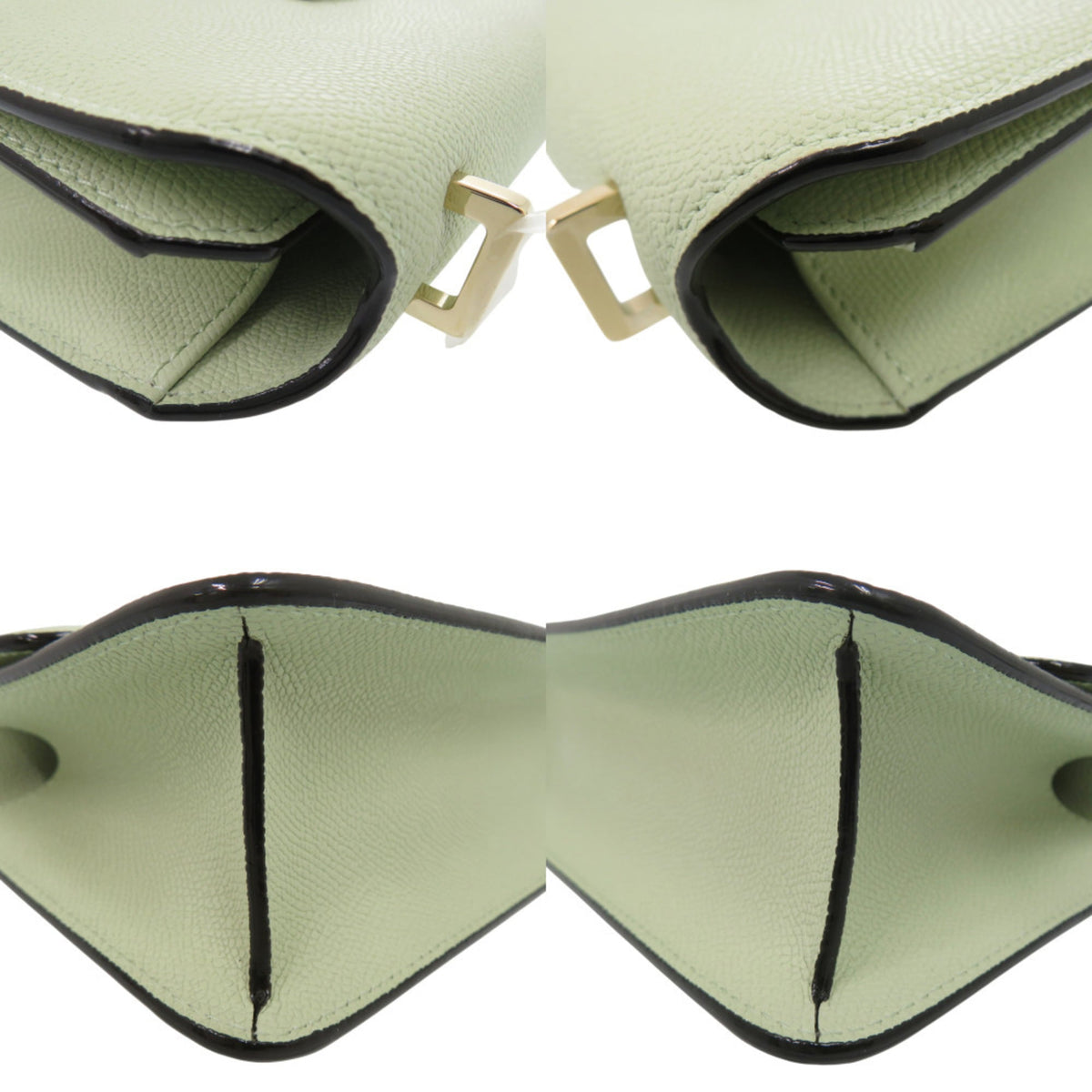 Valextra Green Leather Shoulder Bag (Pre-Owned)