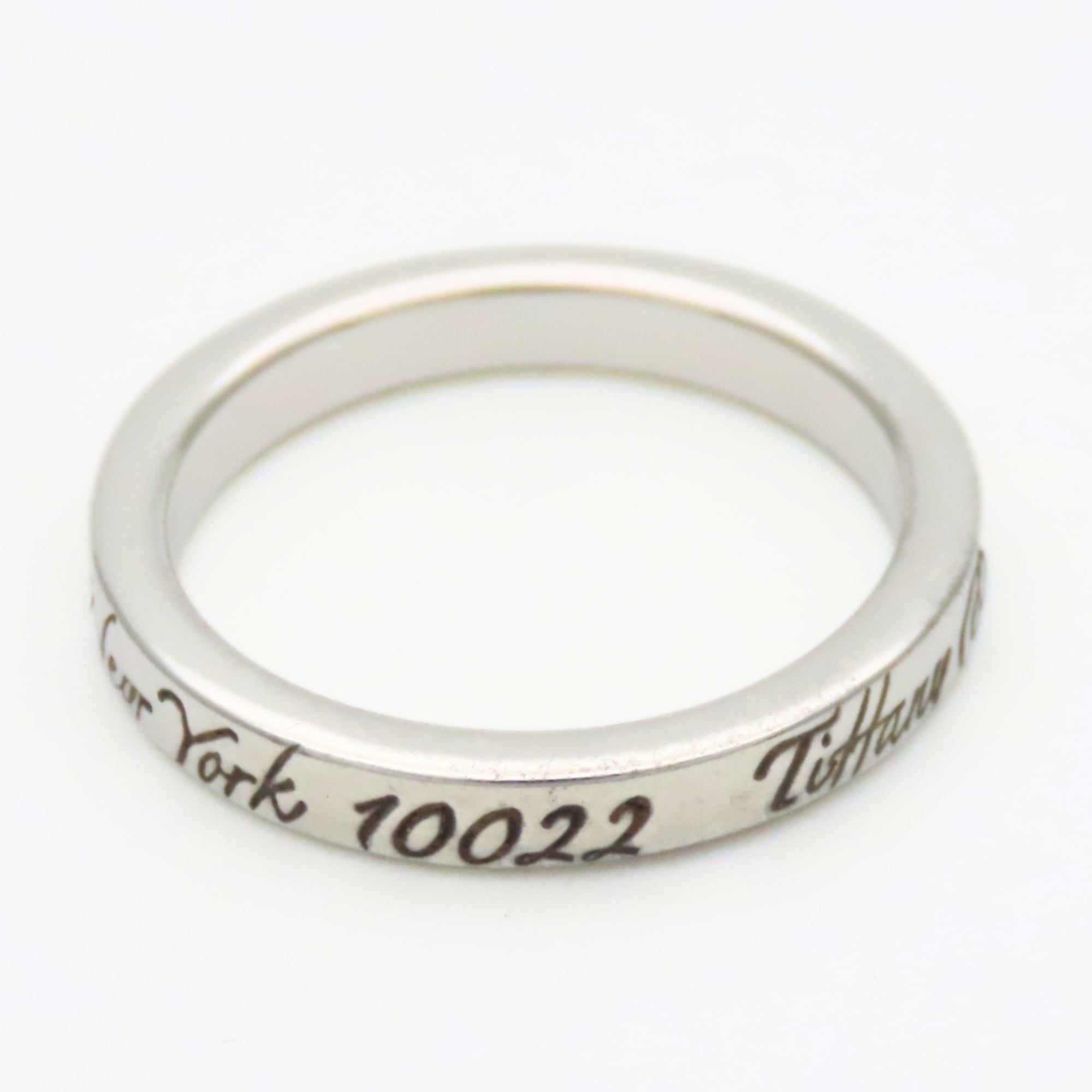 Tiffany Silver Silver 925 Band Ring (Pre-Owned)