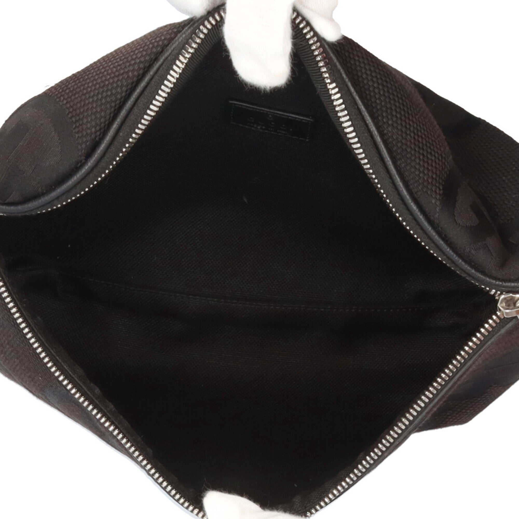 Gucci Gg Canvas Black Gg Canvas Handbag Sling Bag (Pre-Owned)