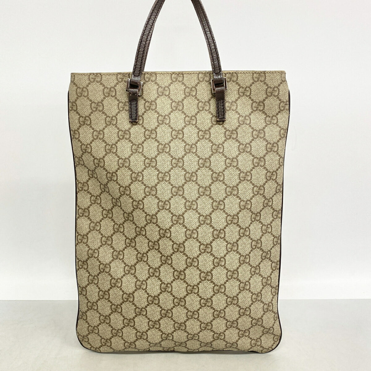 Gucci Beige Brown Pvc Handbag (Pre-Owned)