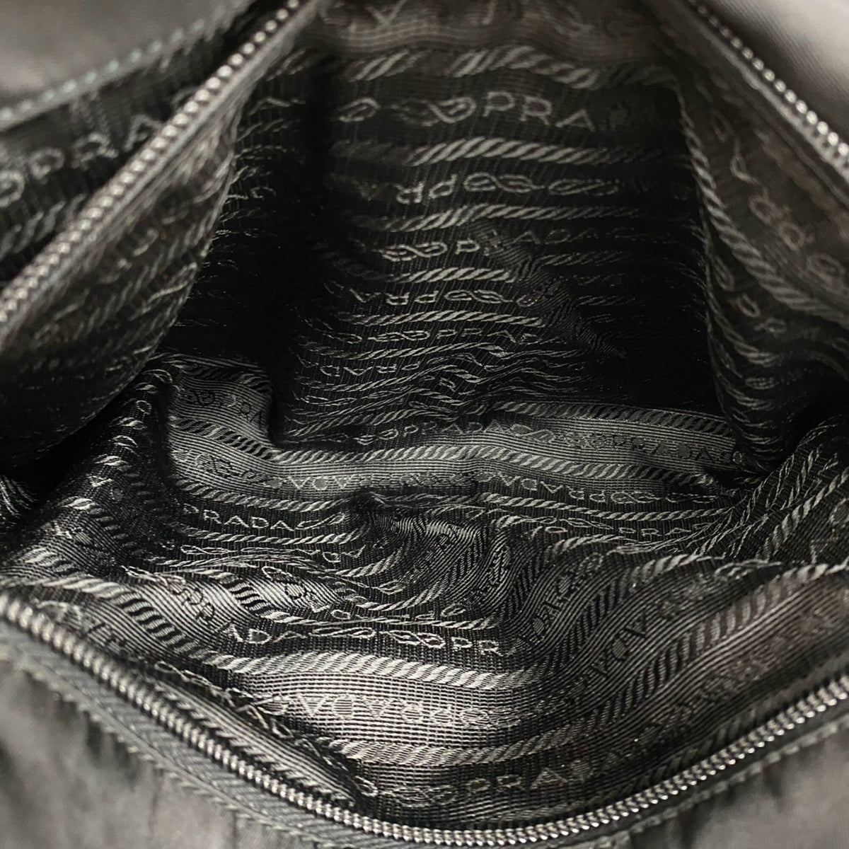 Prada Black Nylon Leather Shoulder Bag (Pre-Owned)