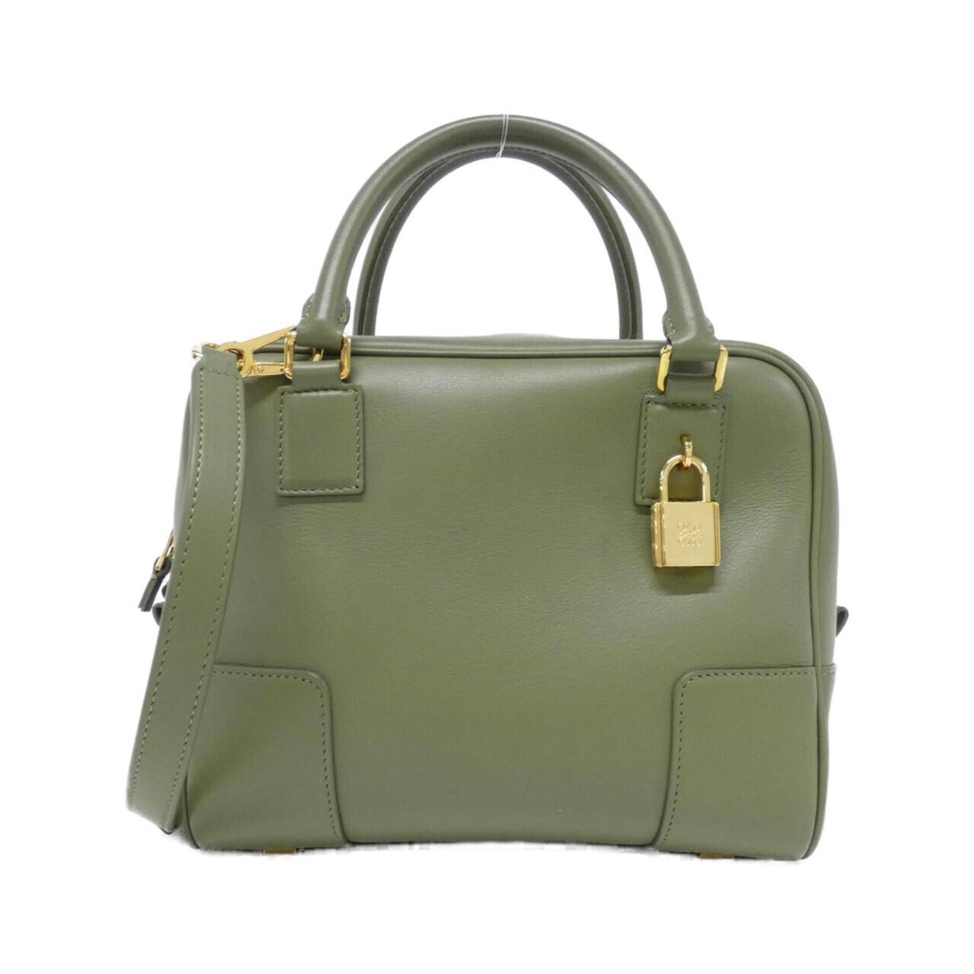 Loewe Green Leather Handbag (Pre-Owned)