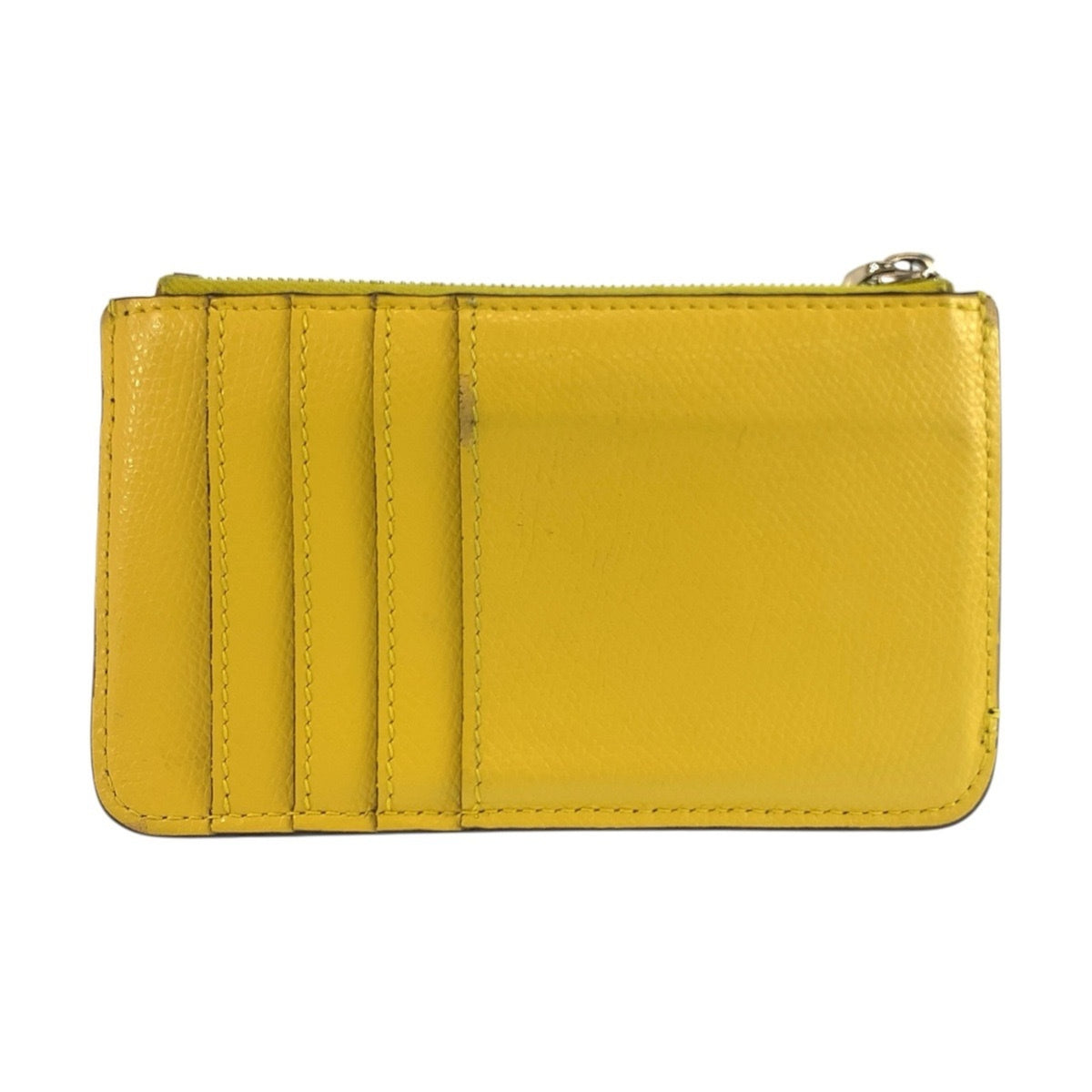 Fendi Brown Yellow Leather Coin Purse/Coin Case (Pre-Owned)