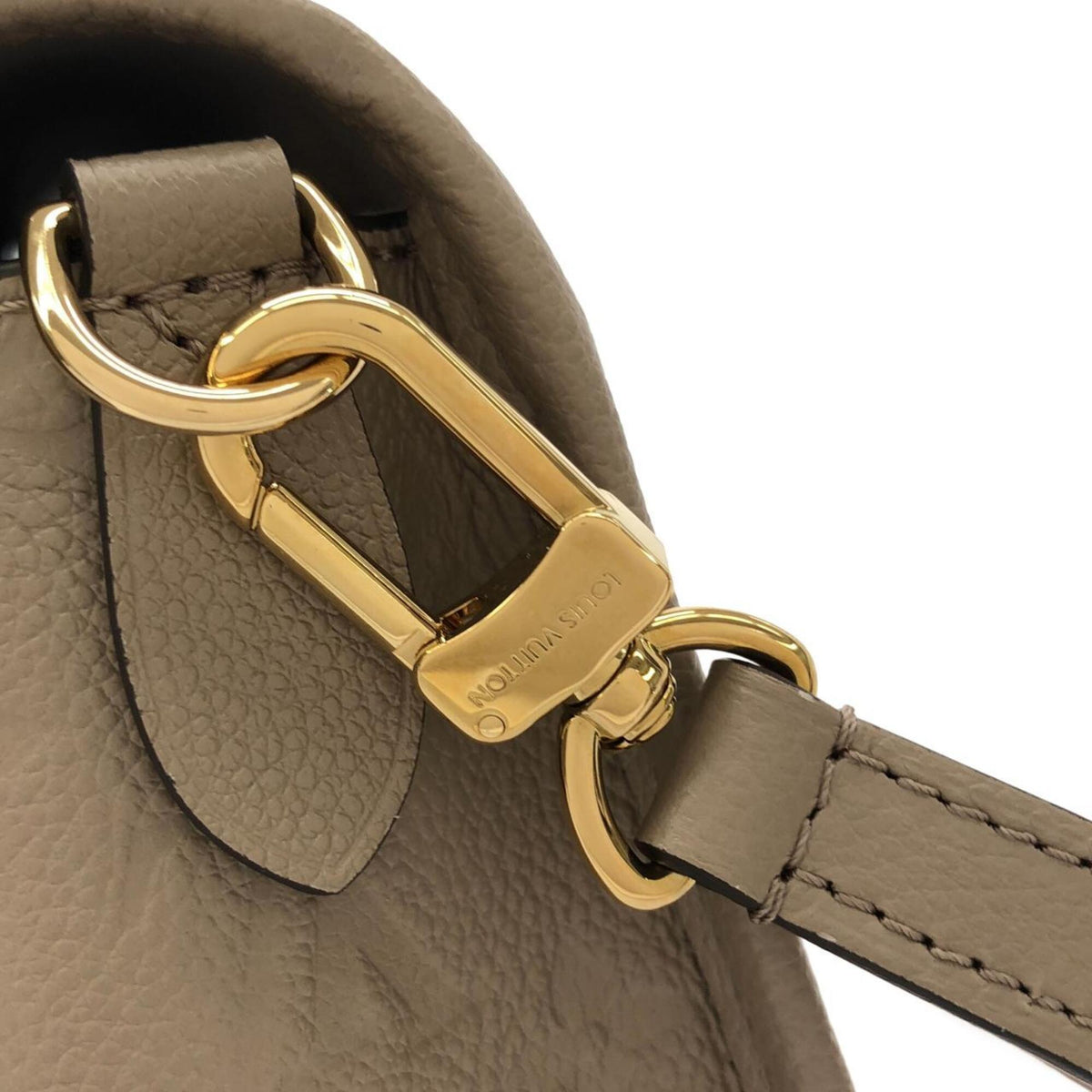 Louis Vuitton Cream Tourterelle Leather Shoulder Bag (Pre-Owned)