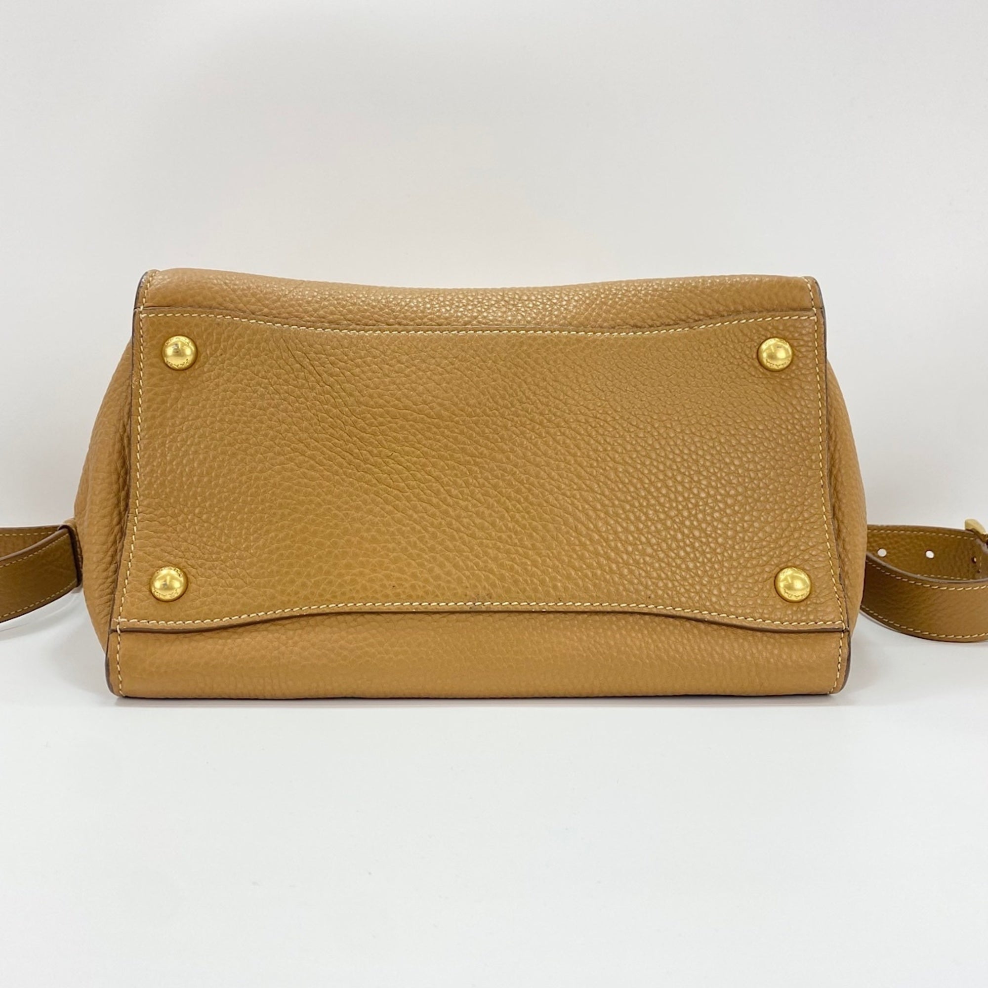 Prada Brown Leather Shoulder Bag (Pre-Owned)