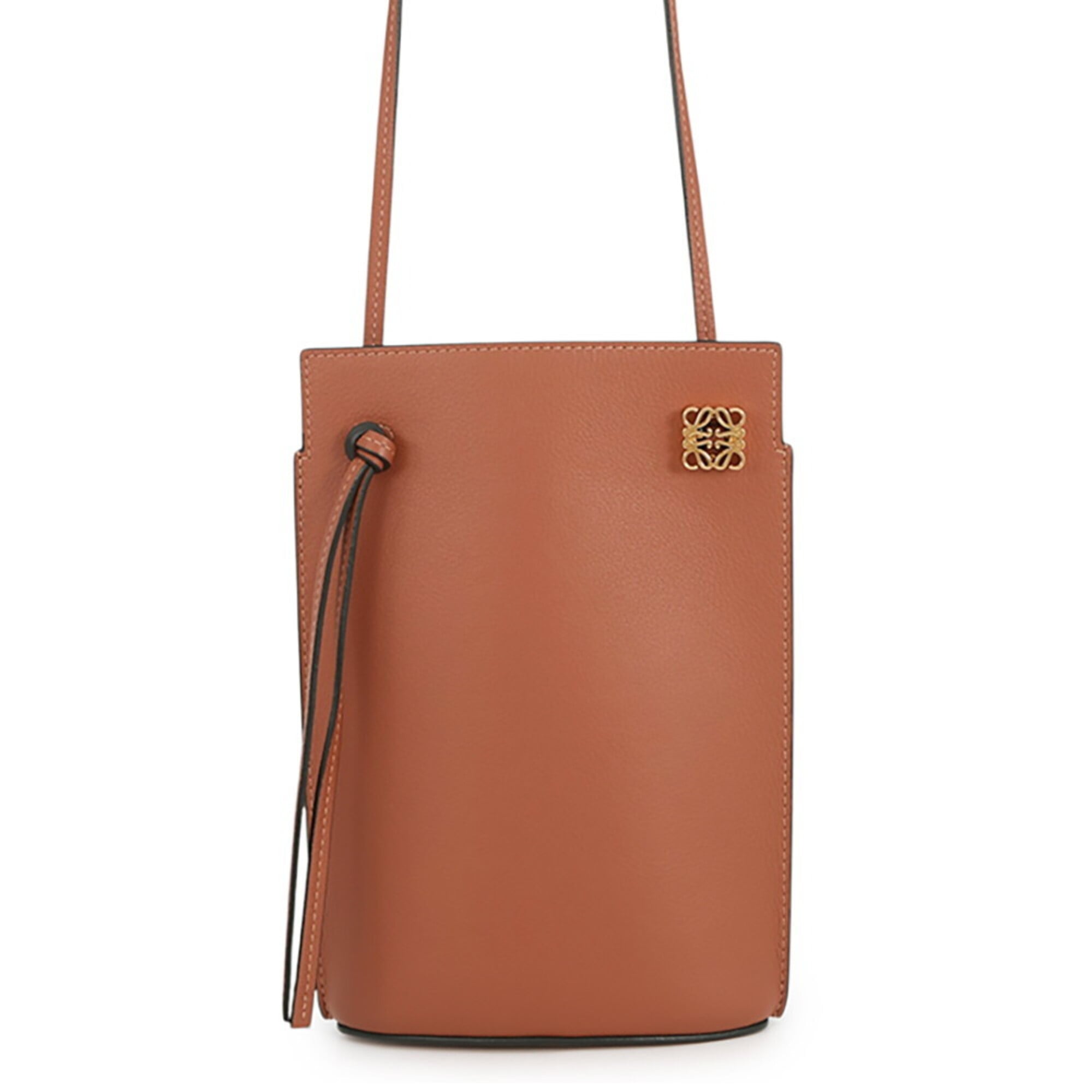 Loewe Brown Leather Handbag Pochette Shoulder Bag (Pre-Owned)
