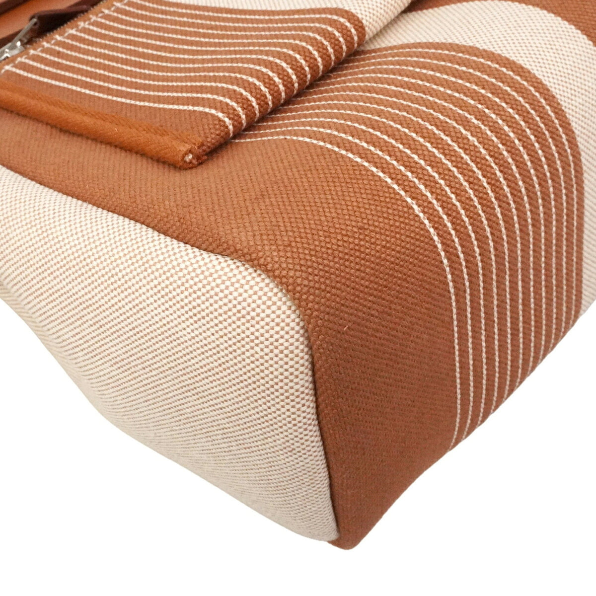 Hermes Natural Toile H Handbag (Pre-Owned)