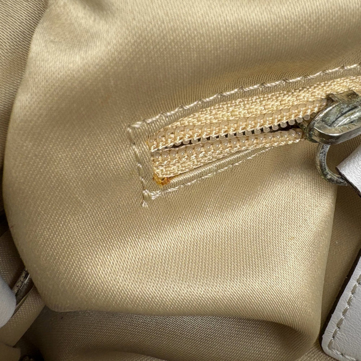 Coach Beige Signature Line Canvas Leather Shoulder Bag (Pre-Owned)