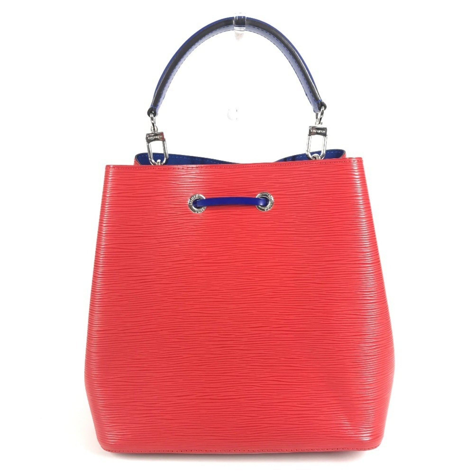 Louis Vuitton Blue Red Color Epi Leather Handbag Shoulder Bag (Pre-Owned)