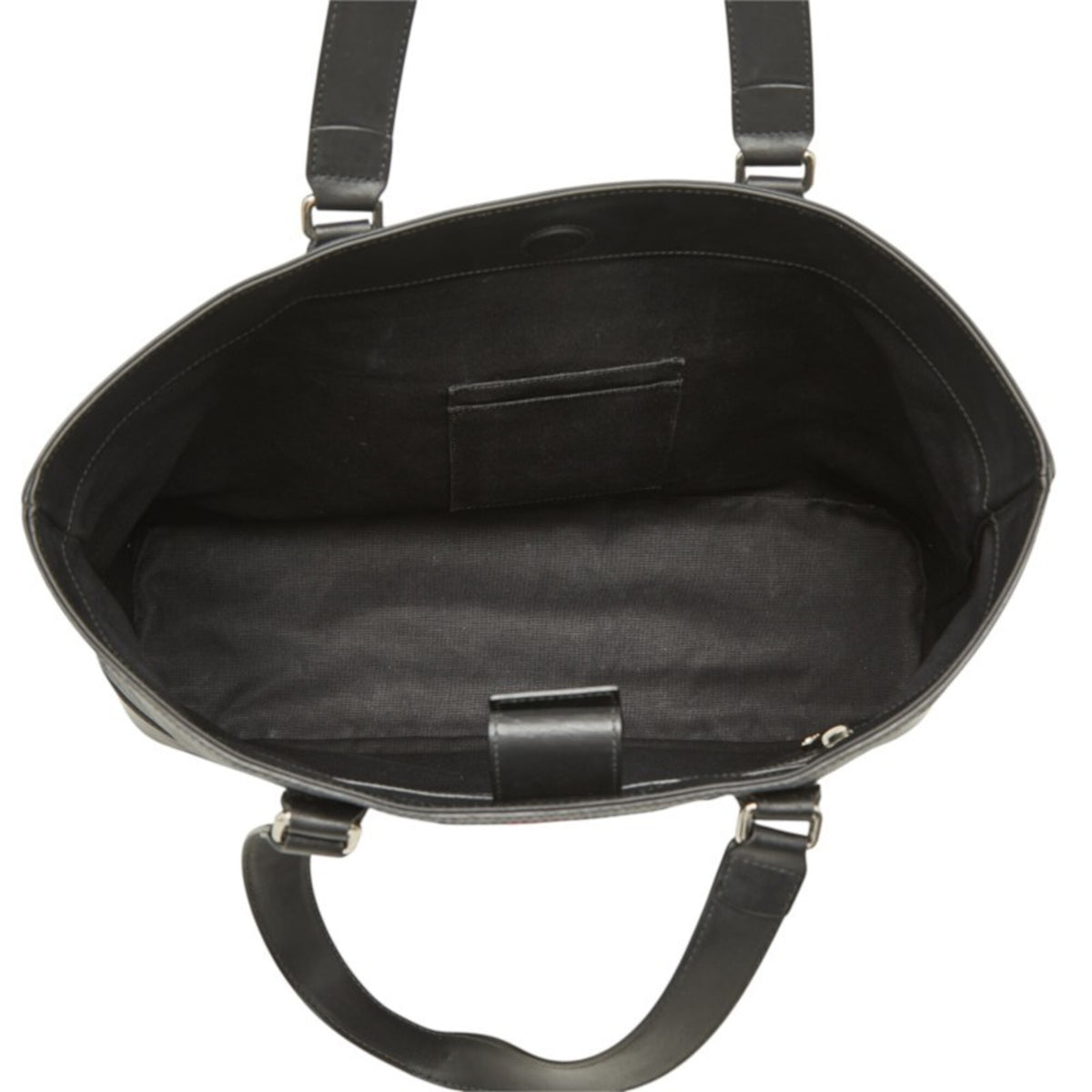 Gucci Black Gray Pvc Leather Tote Bag (Pre-Owned)