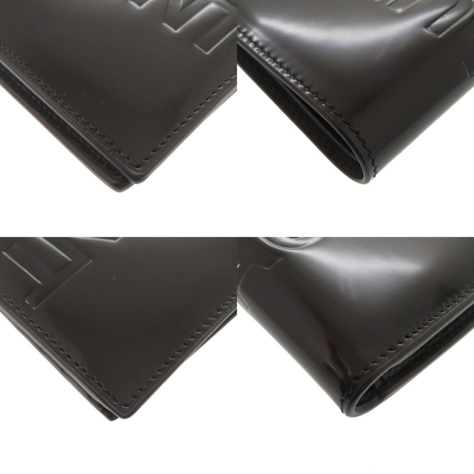 Saint Laurent Black Patent Leather Wallet (Bi-Fold) (Pre-Owned)