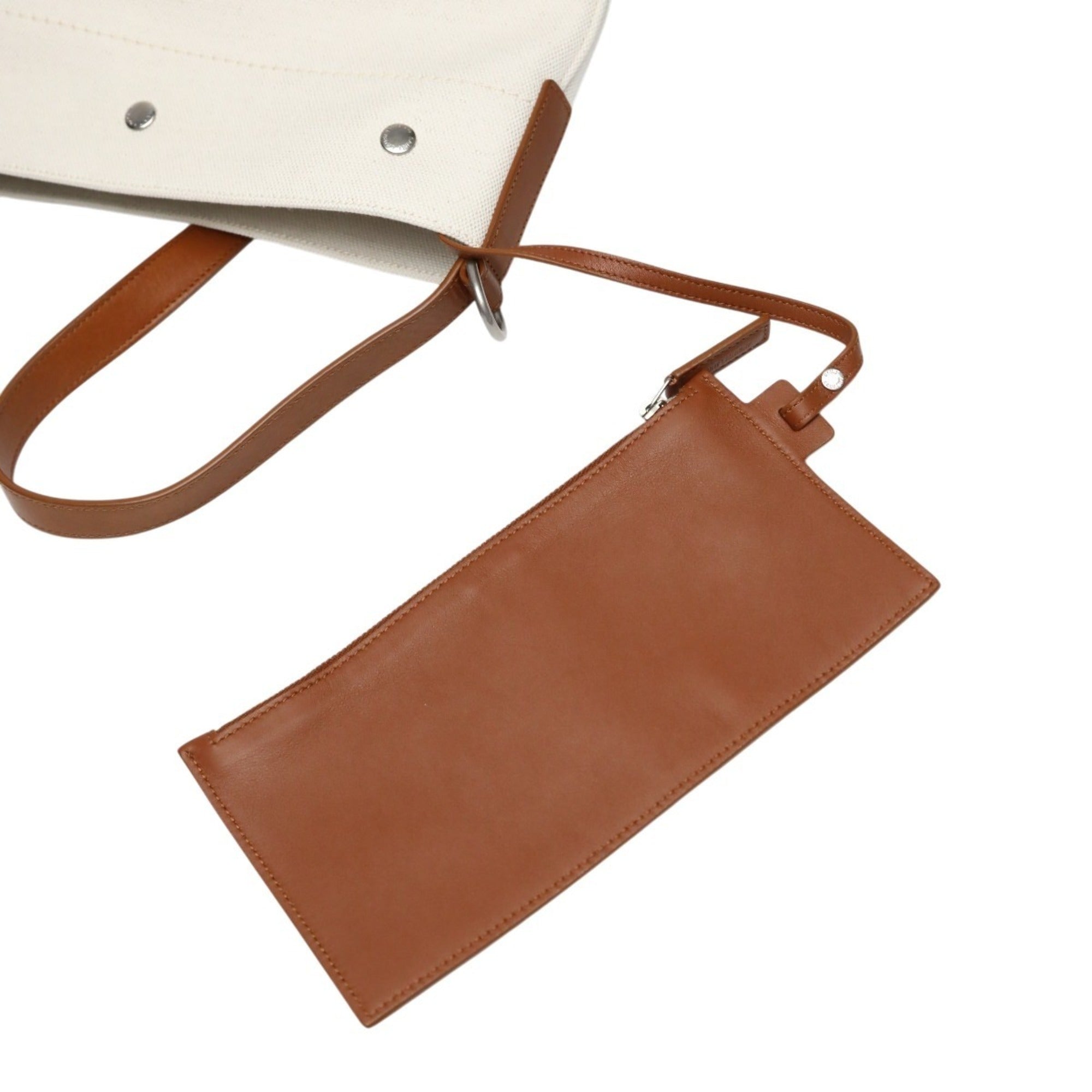 Yves Saint Laurent Brown Canvas Shoulder Bag (Pre-Owned)