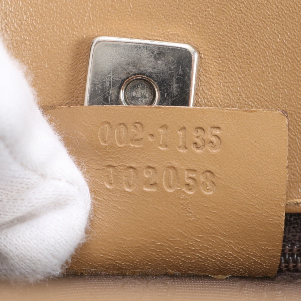 Gucci Brown Leather Handbag Shoulder Bag Tote Bag (Pre-Owned)