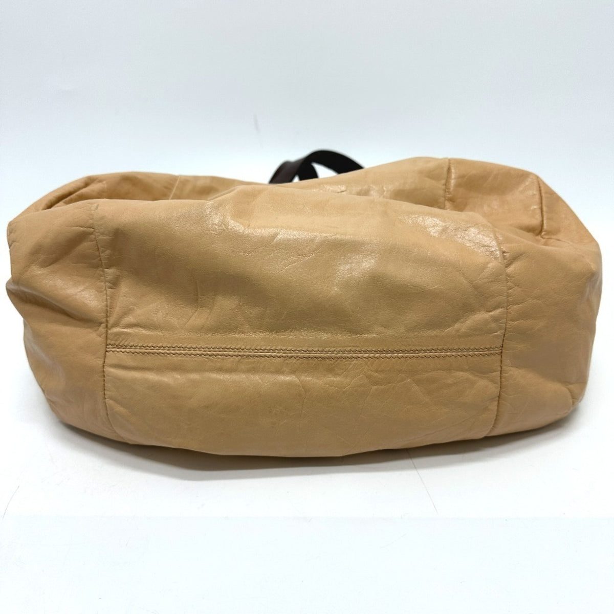 Celine Beige Leather Handbag Tote Bag (Pre-Owned)