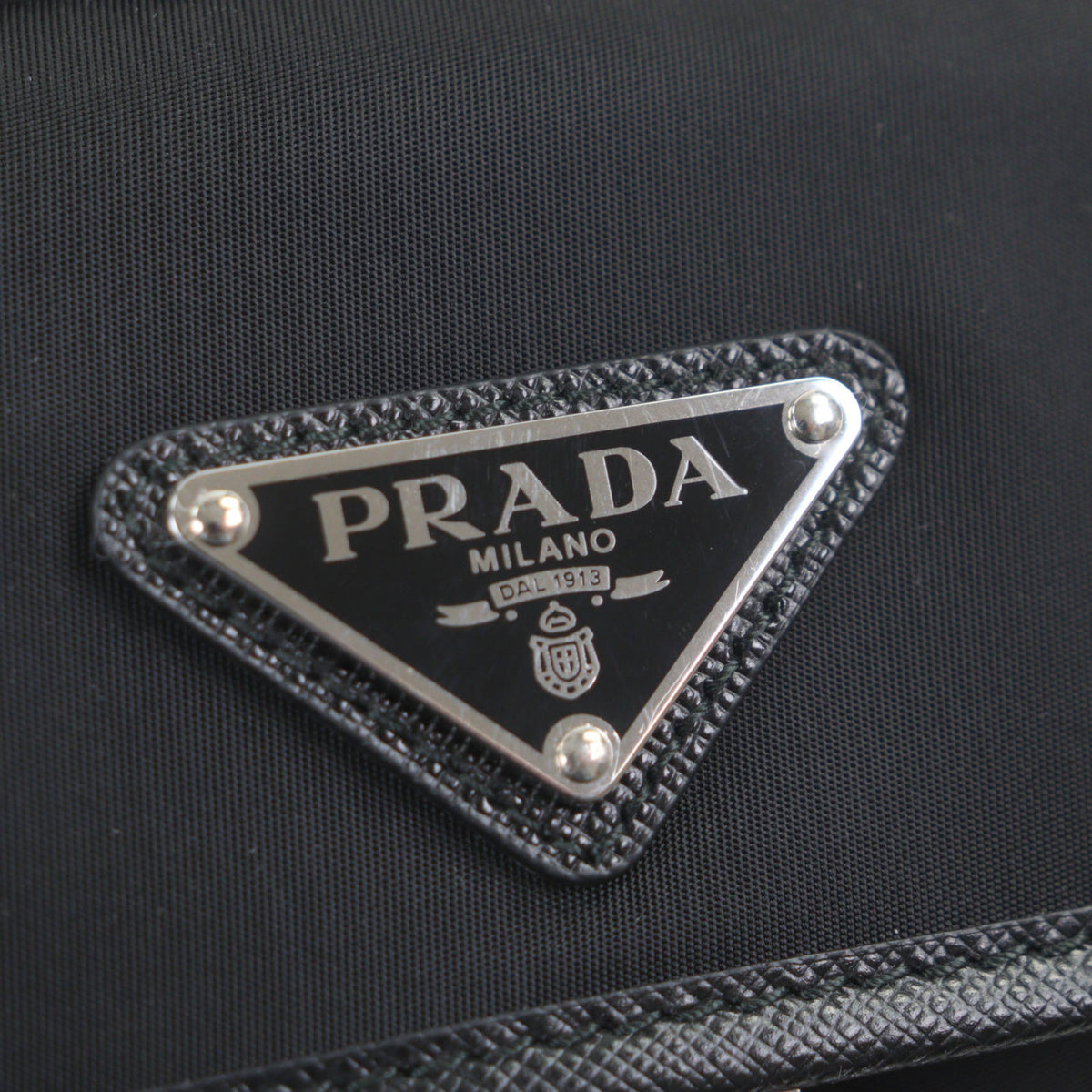 Prada Black Saffiano Nylon Sling Bag (Pre-Owned)